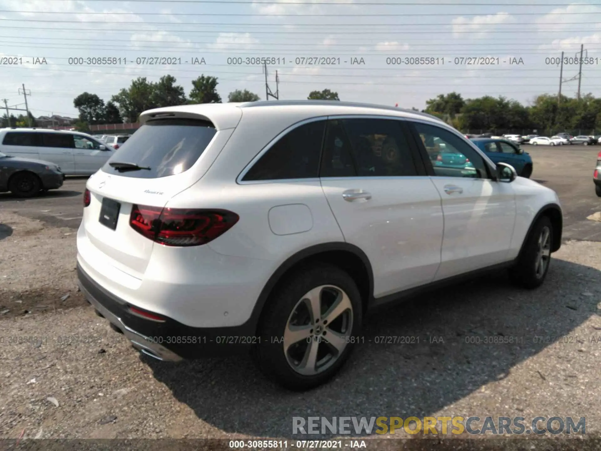 4 fotografías del automóvil dañado W1N0G8EB7MV293658 MERCEDES-BENZ GLC 2021