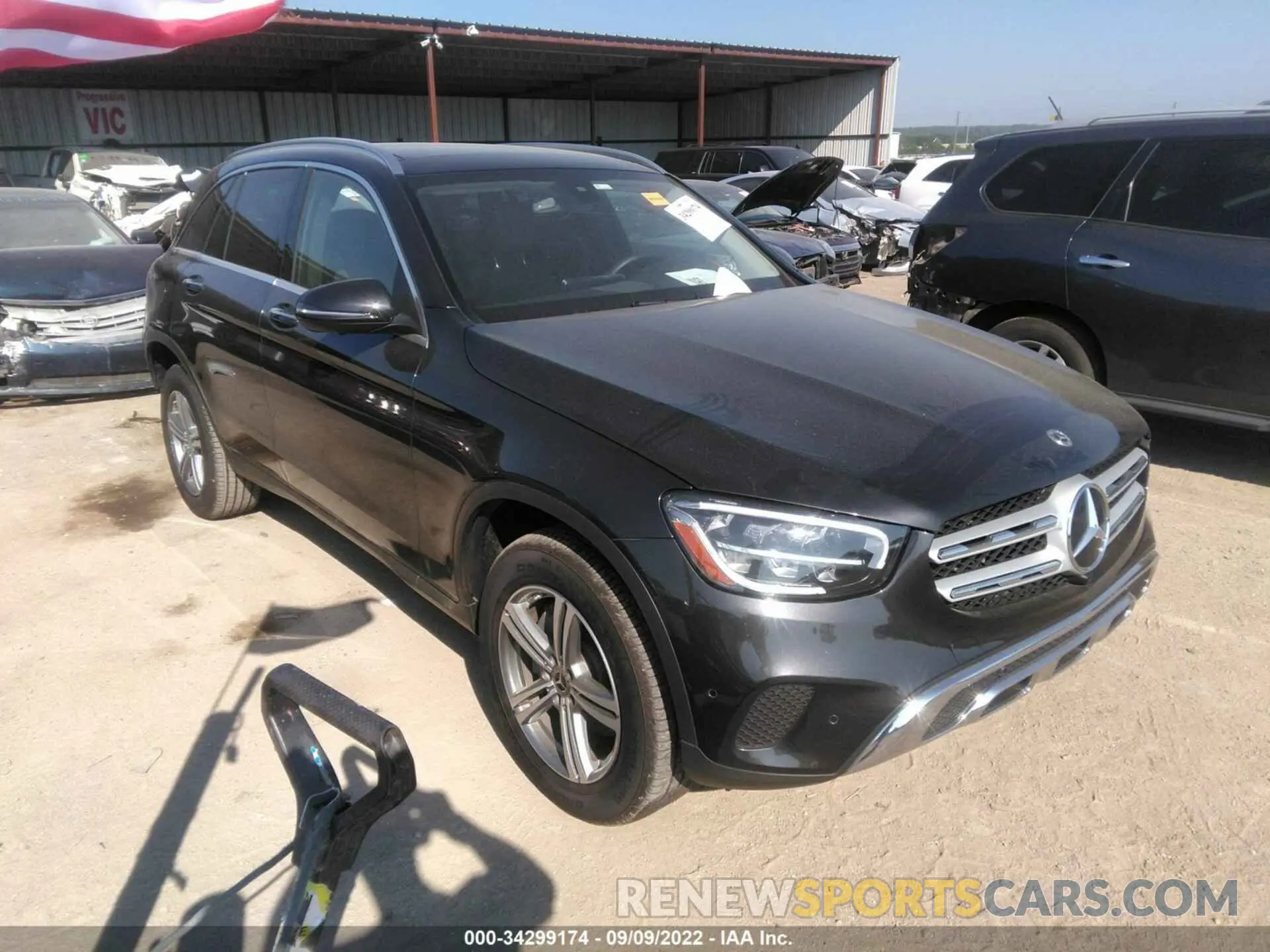 1 fotografías del automóvil dañado W1N0G8EB8MF907403 MERCEDES-BENZ GLC 2021