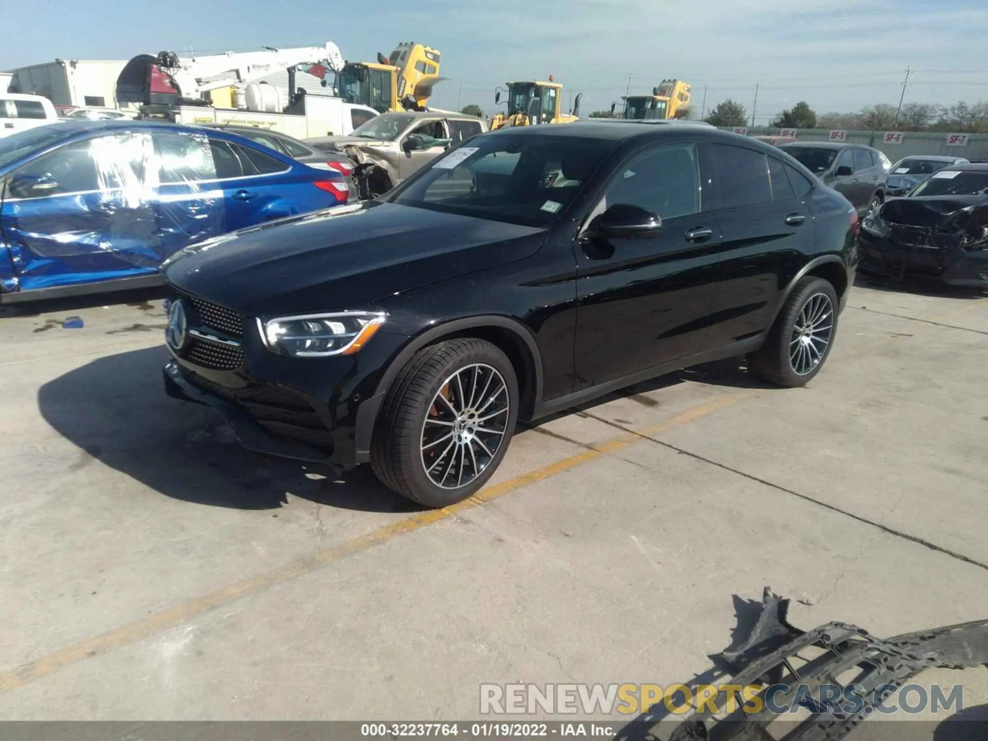 2 fotografías del automóvil dañado W1N0J8EB1MF944973 MERCEDES-BENZ GLC 2021