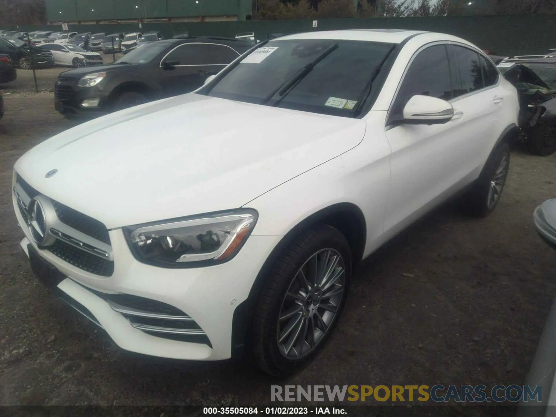 2 fotografías del automóvil dañado W1N0J8EB7MF909046 MERCEDES-BENZ GLC 2021