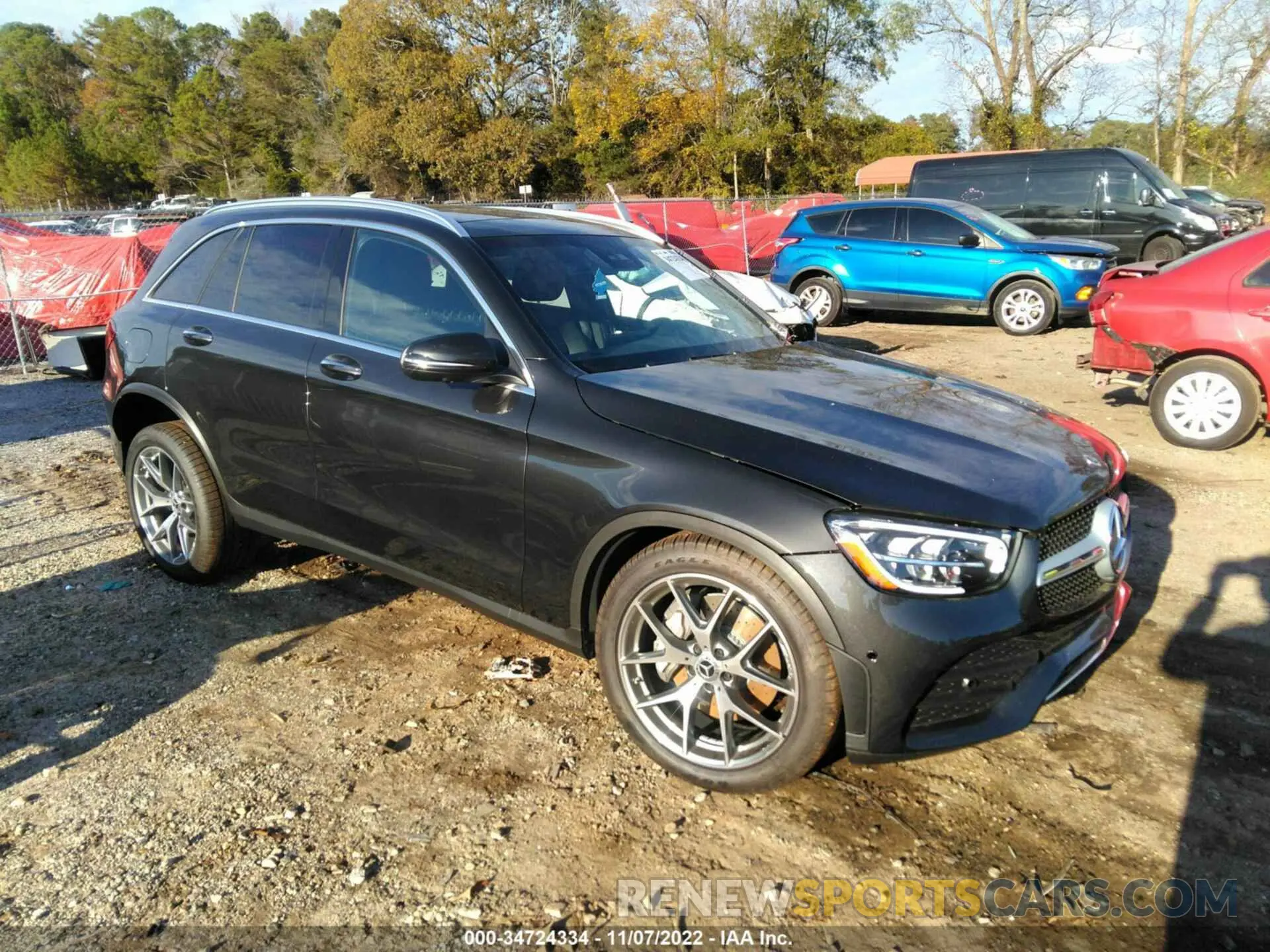 1 fotografías del automóvil dañado W1N0G8DB7NV389888 MERCEDES-BENZ GLC 2022