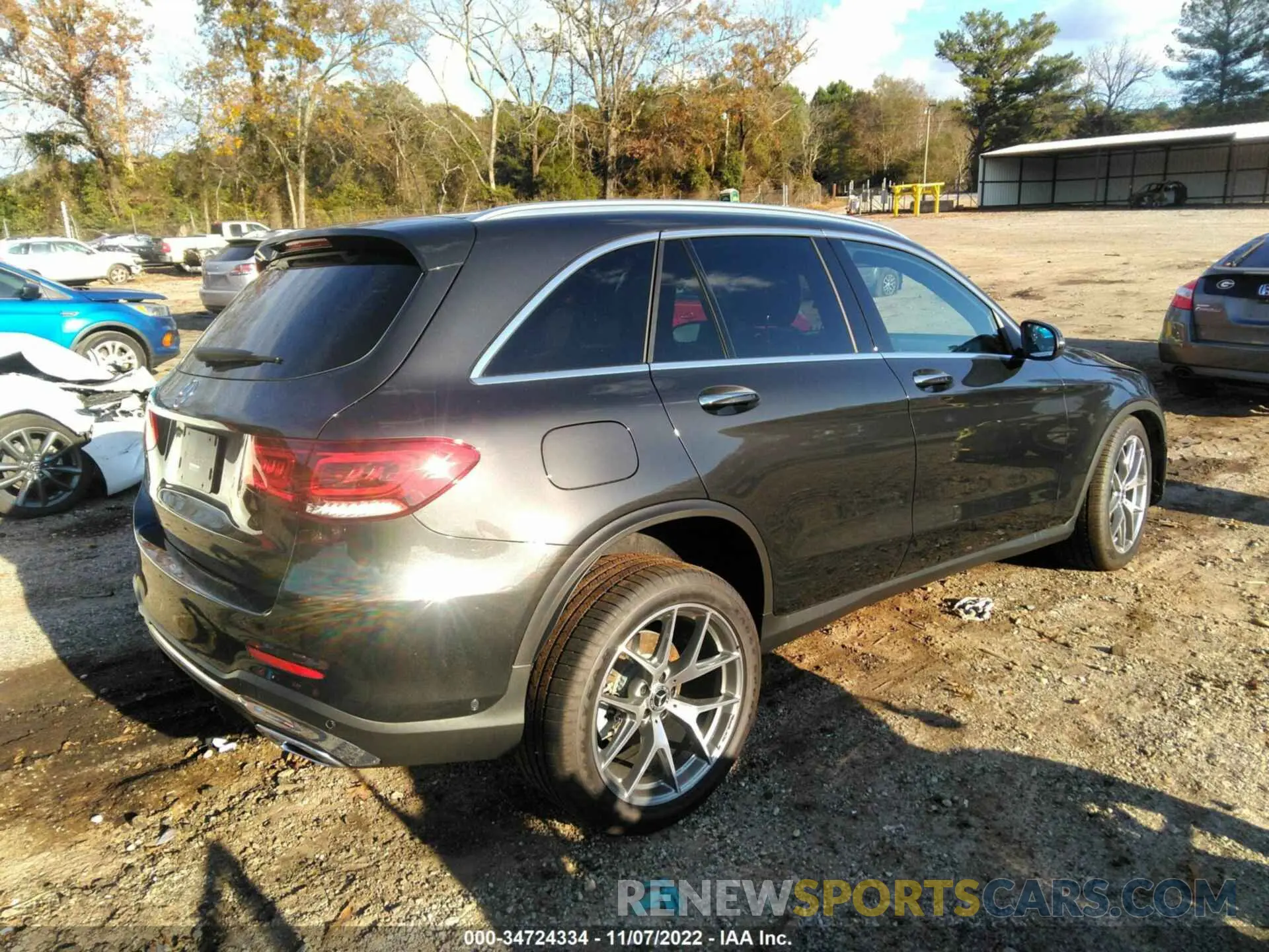 4 fotografías del automóvil dañado W1N0G8DB7NV389888 MERCEDES-BENZ GLC 2022