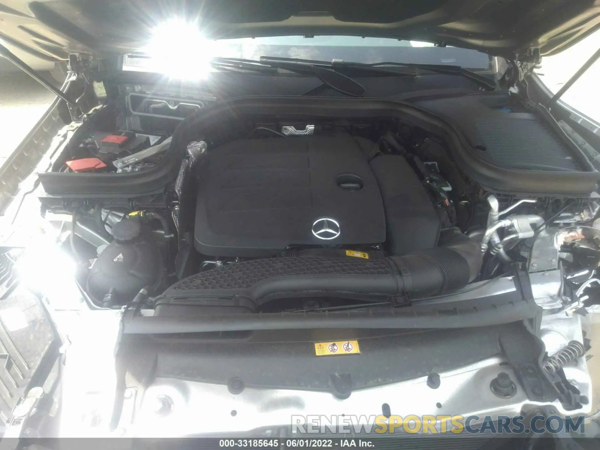 10 fotografías del automóvil dañado W1N0G8EB8NV336342 MERCEDES-BENZ GLC 2022