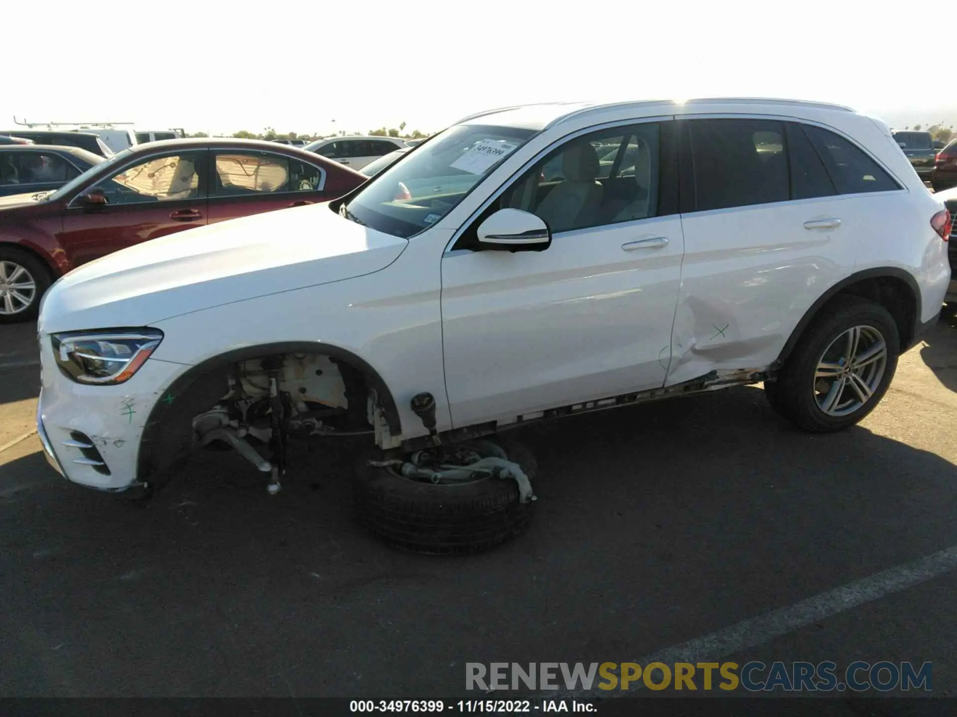 6 fotografías del automóvil dañado W1N0G8EB8NV361399 MERCEDES-BENZ GLC 2022