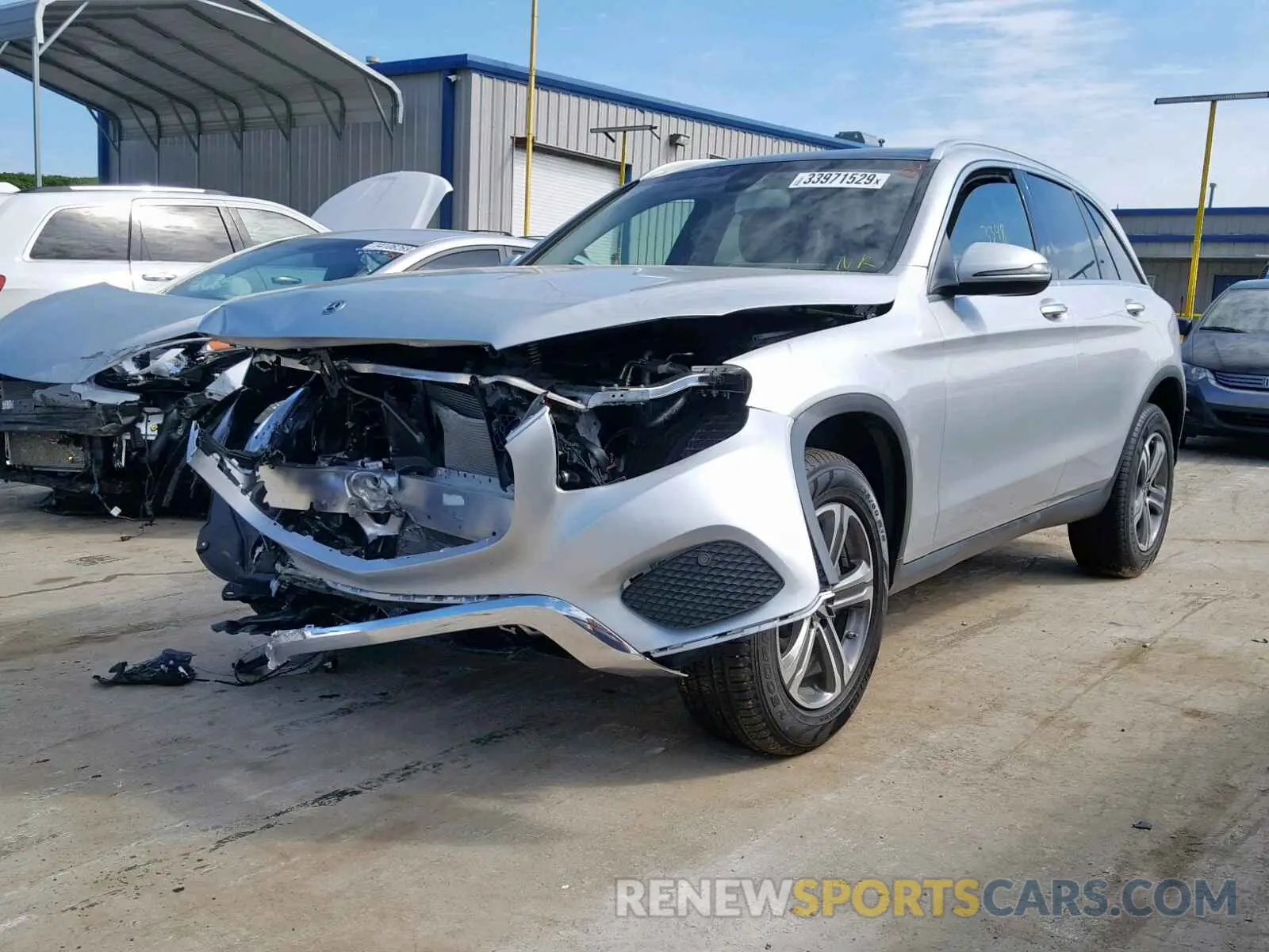 2 fotografías del automóvil dañado WDC0G4JB4KV149496 MERCEDES-BENZ GLC 300 2019