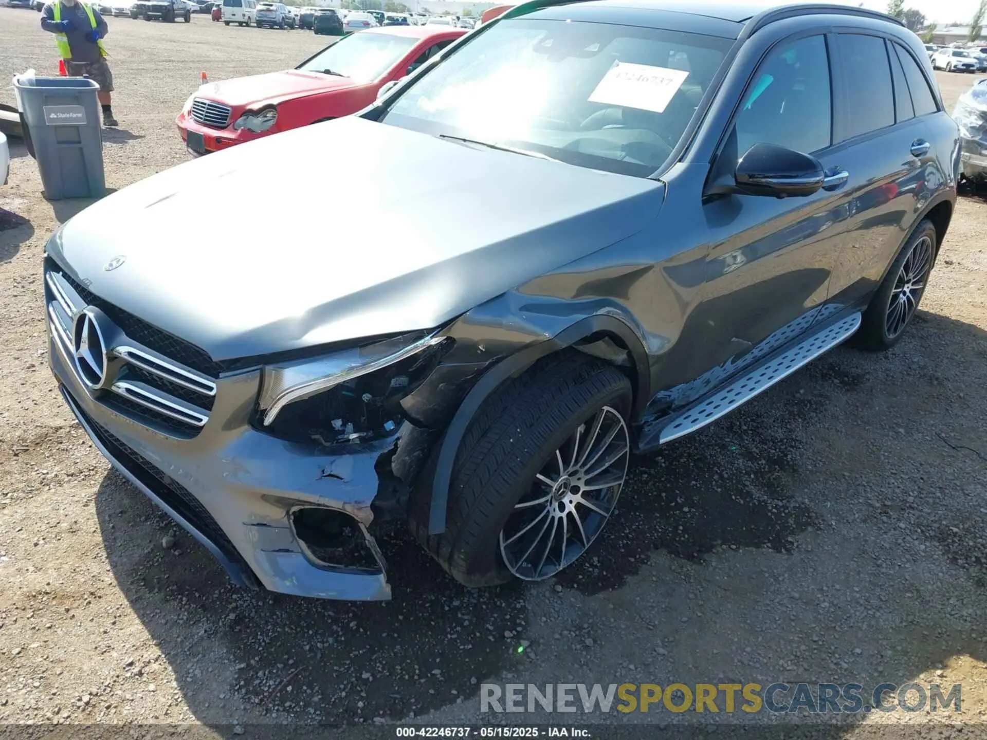 6 fotografías del automóvil dañado WDC0G4JB7KF600401 MERCEDES-BENZ GLC 300 2019