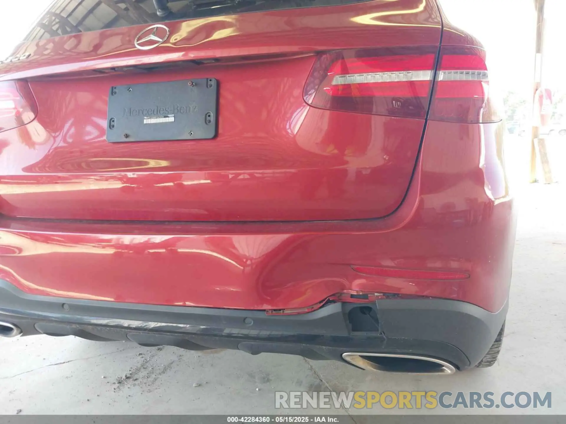 6 fotografías del automóvil dañado WDC0G4JB8KF563939 MERCEDES-BENZ GLC 300 2019