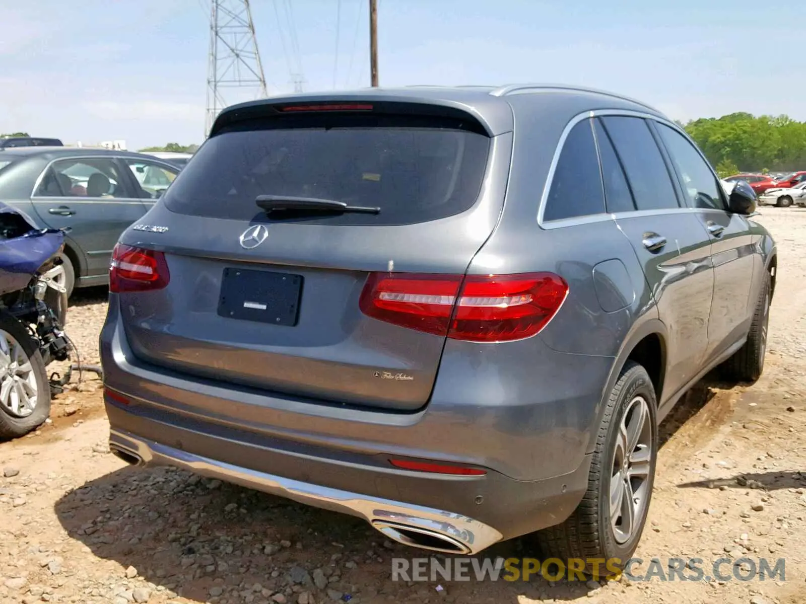 4 fotografías del automóvil dañado WDC0G4JB9KF592155 MERCEDES-BENZ GLC 300 2019
