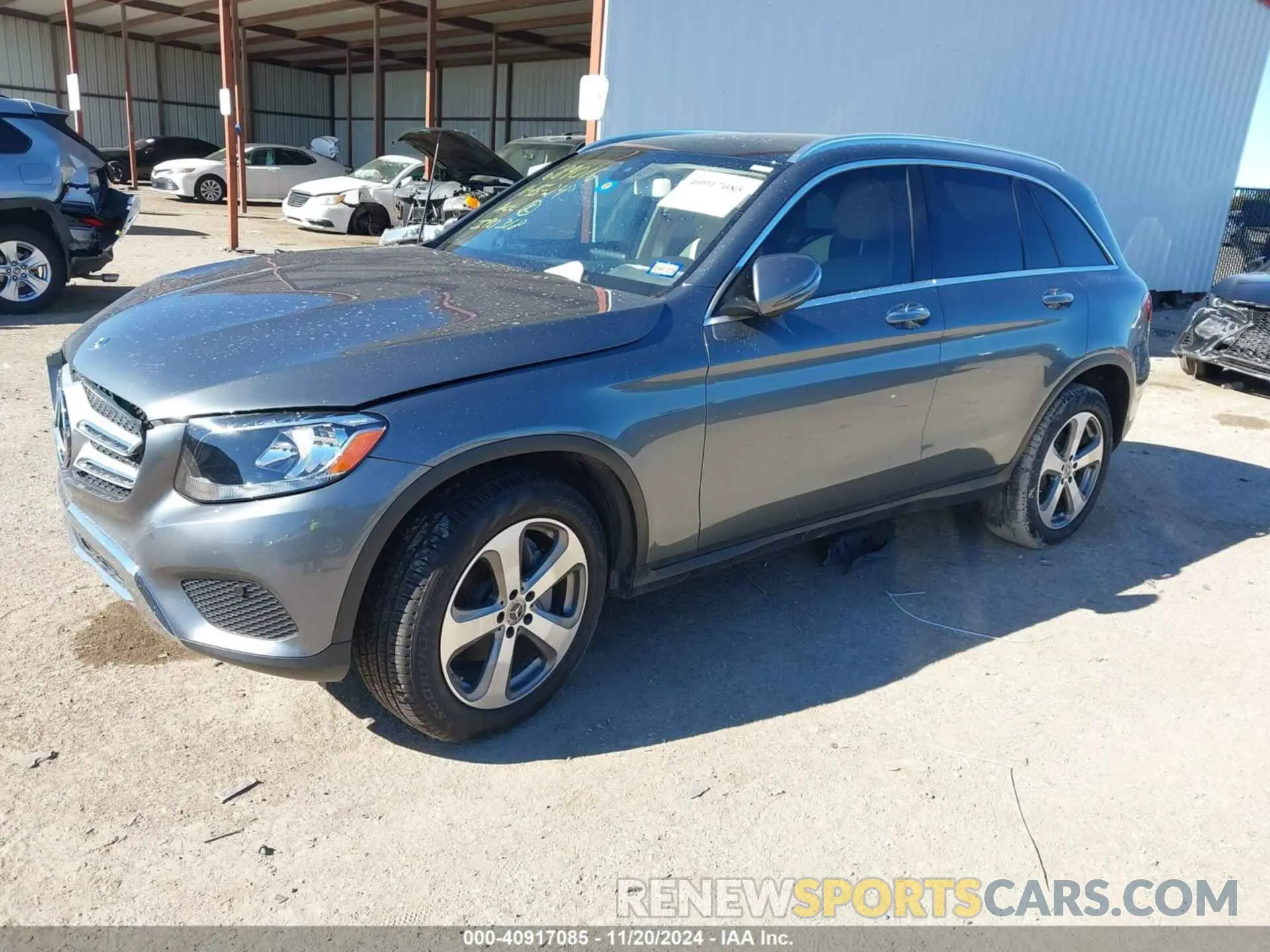 2 fotografías del automóvil dañado WDC0G4JB9KV160445 MERCEDES-BENZ GLC 300 2019
