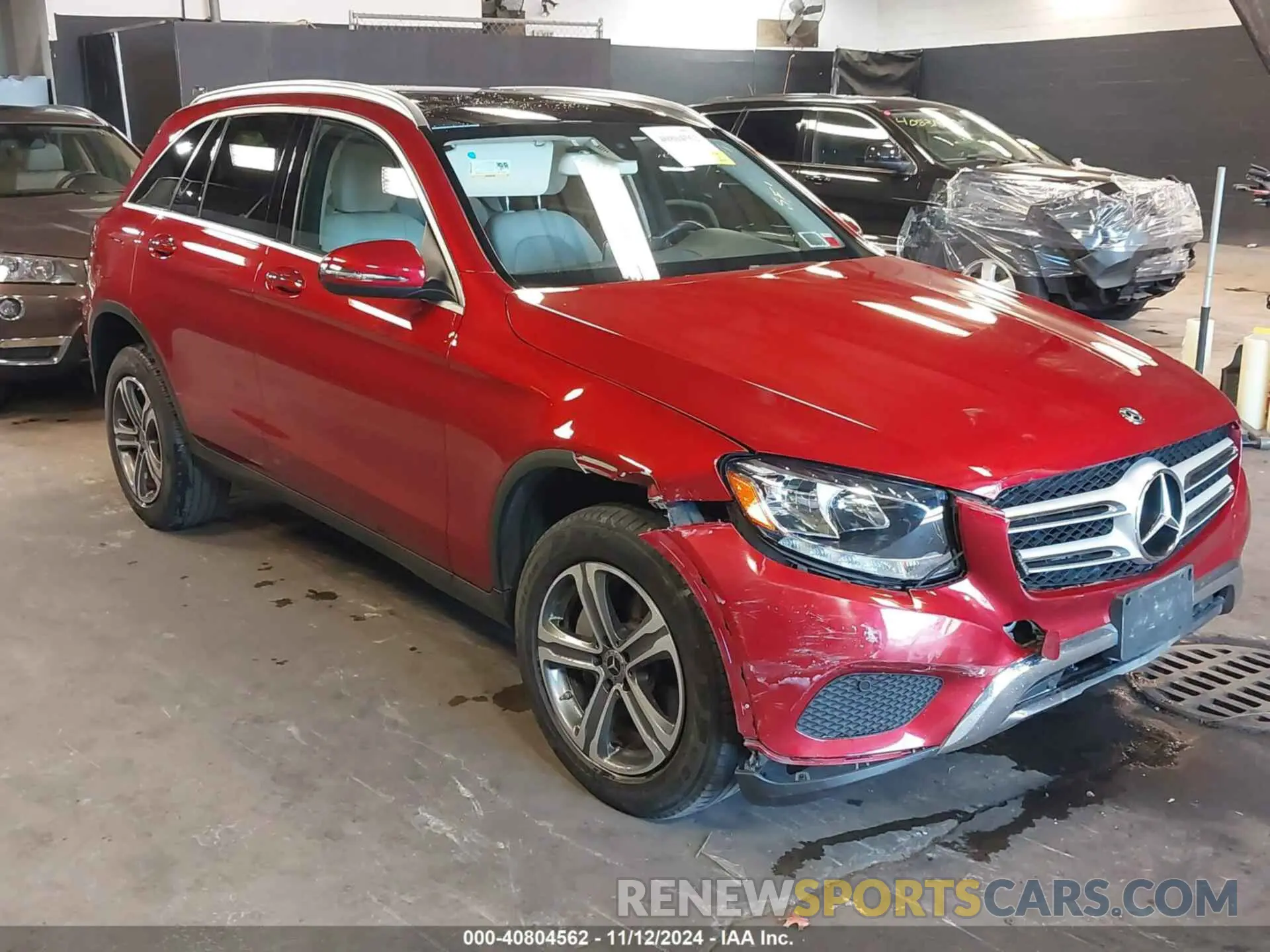 1 fotografías del automóvil dañado WDC0G4KB0KV142866 MERCEDES-BENZ GLC 300 2019