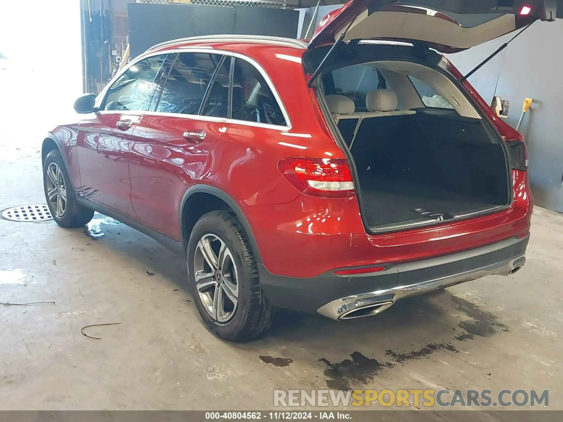 3 fotografías del automóvil dañado WDC0G4KB0KV142866 MERCEDES-BENZ GLC 300 2019