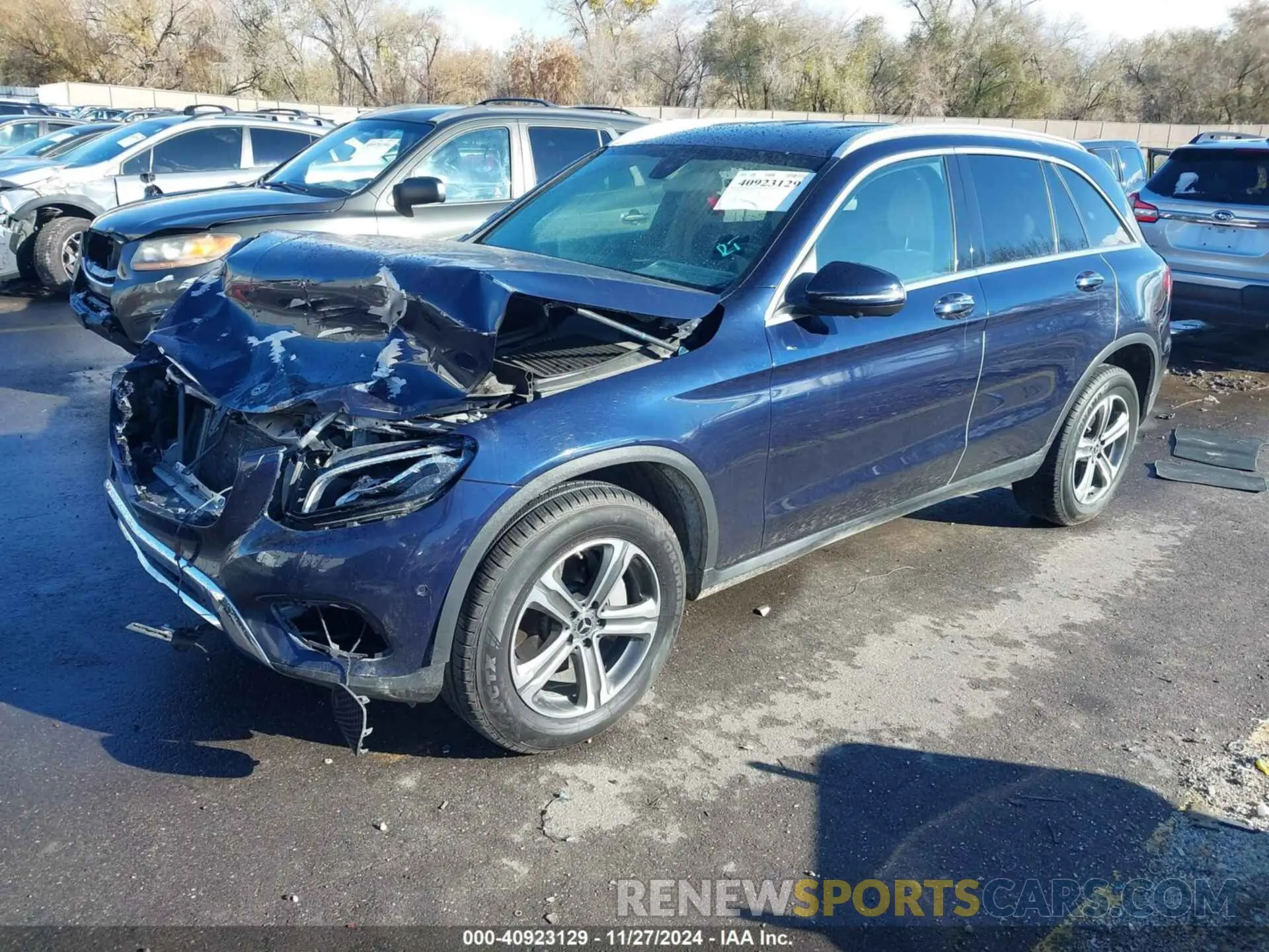 2 fotografías del automóvil dañado WDC0G4KB1KV176055 MERCEDES-BENZ GLC 300 2019