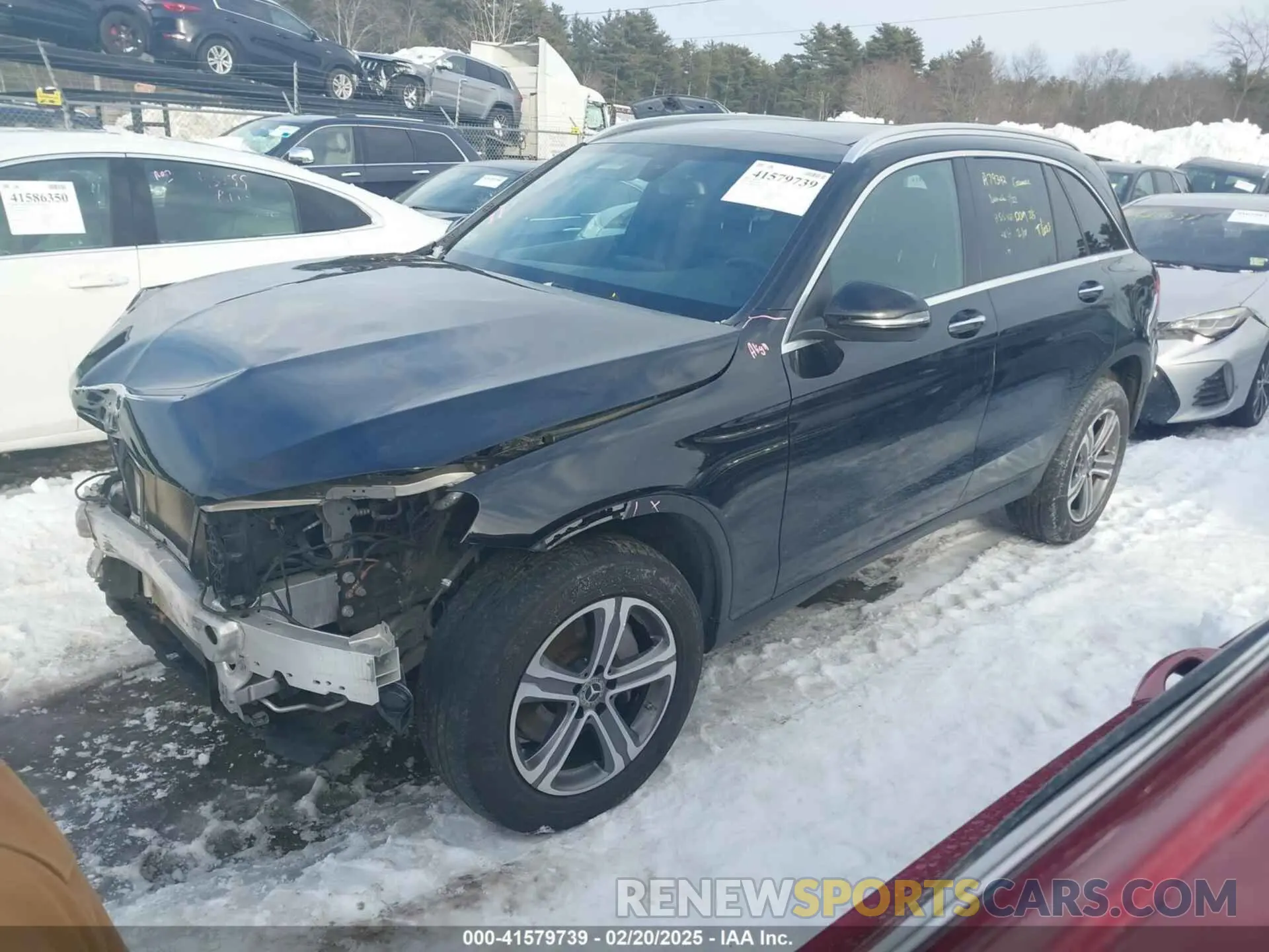 2 fotografías del automóvil dañado WDC0G4KB2KF659032 MERCEDES-BENZ GLC 300 2019