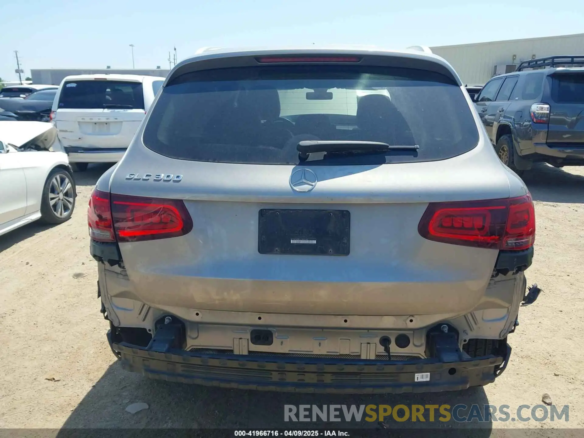 6 fotografías del automóvil dañado W1N0G8DB1LF805165 MERCEDES-BENZ GLC 300 2020