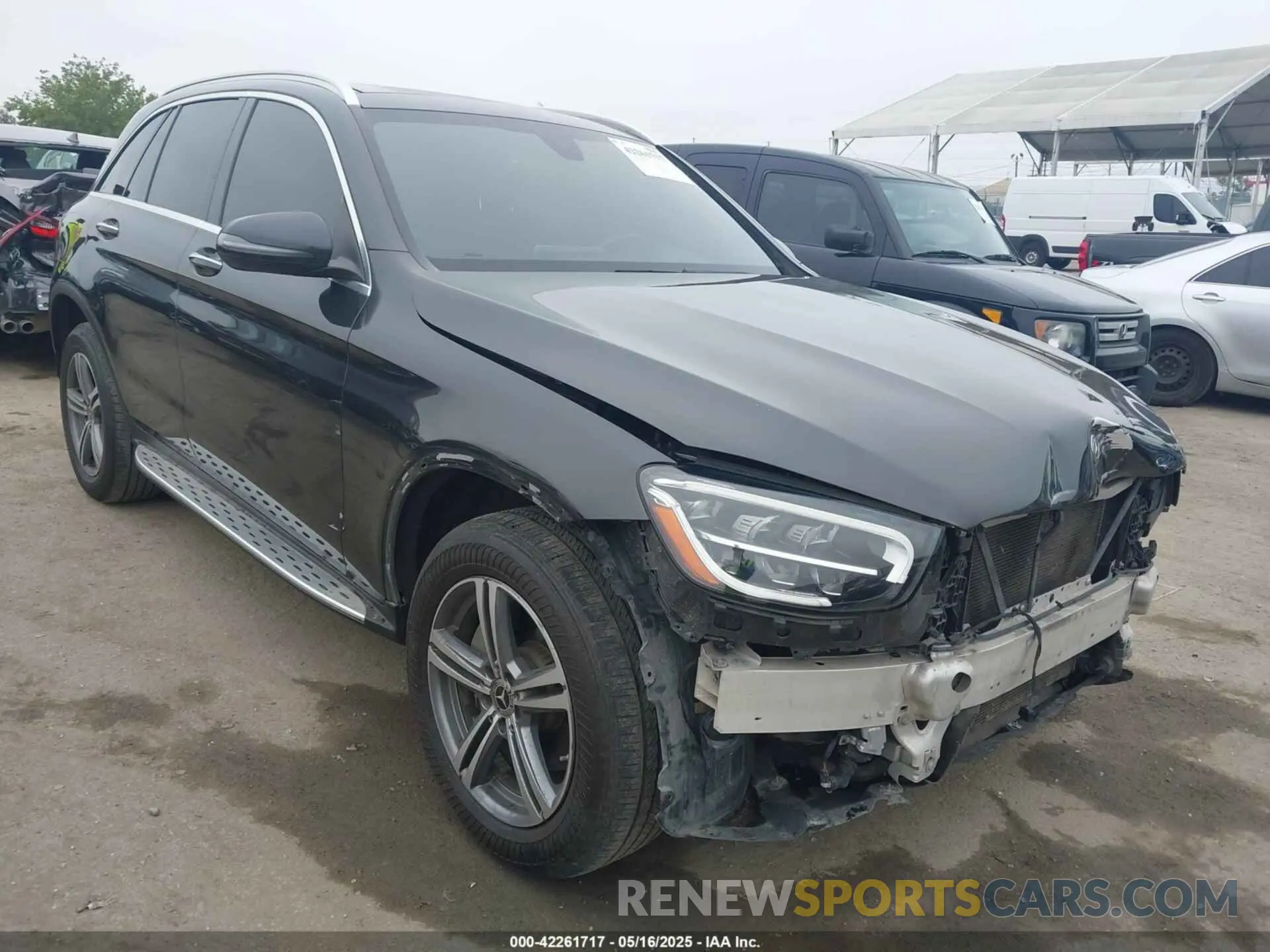 1 fotografías del automóvil dañado WDC0G8EB2LF722361 MERCEDES-BENZ GLC 300 2020