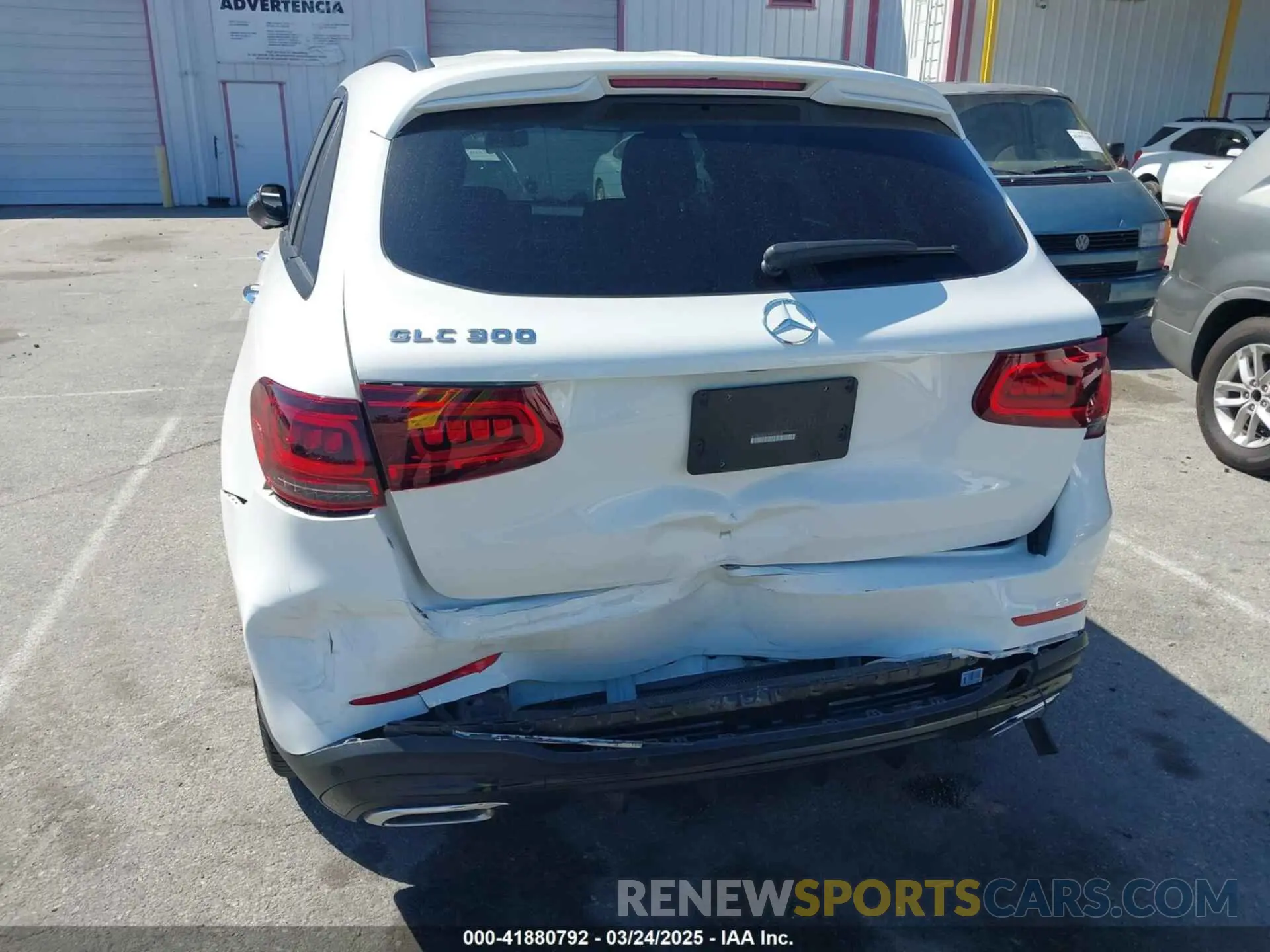 6 fotografías del automóvil dañado W1N0G8DB1MV306535 MERCEDES-BENZ GLC 300 2021