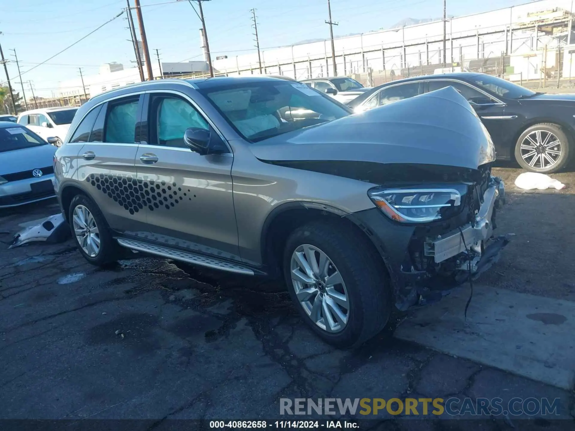 1 fotografías del automóvil dañado W1N0G8DB8MF892368 MERCEDES-BENZ GLC 300 2021