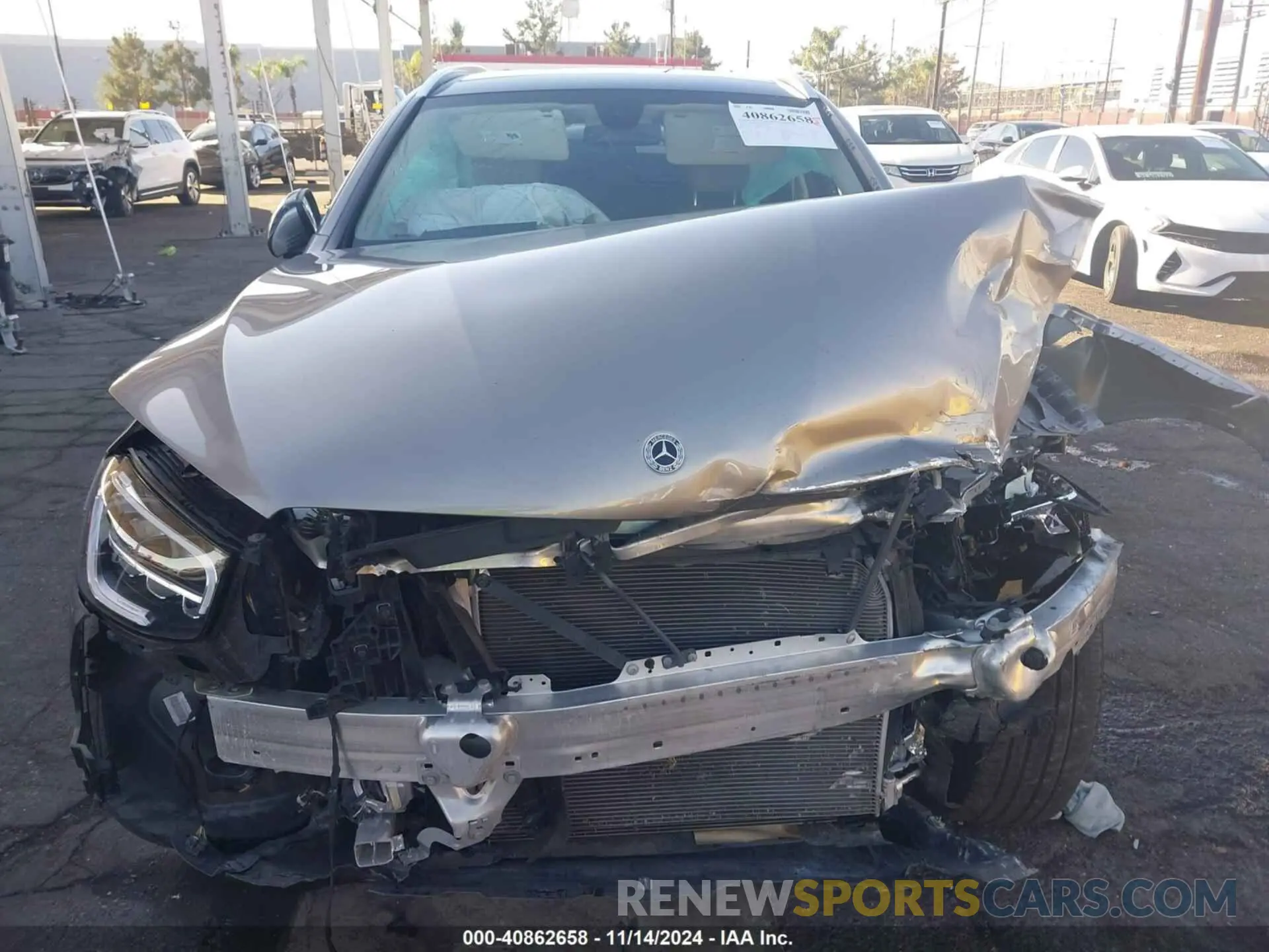 13 fotografías del automóvil dañado W1N0G8DB8MF892368 MERCEDES-BENZ GLC 300 2021