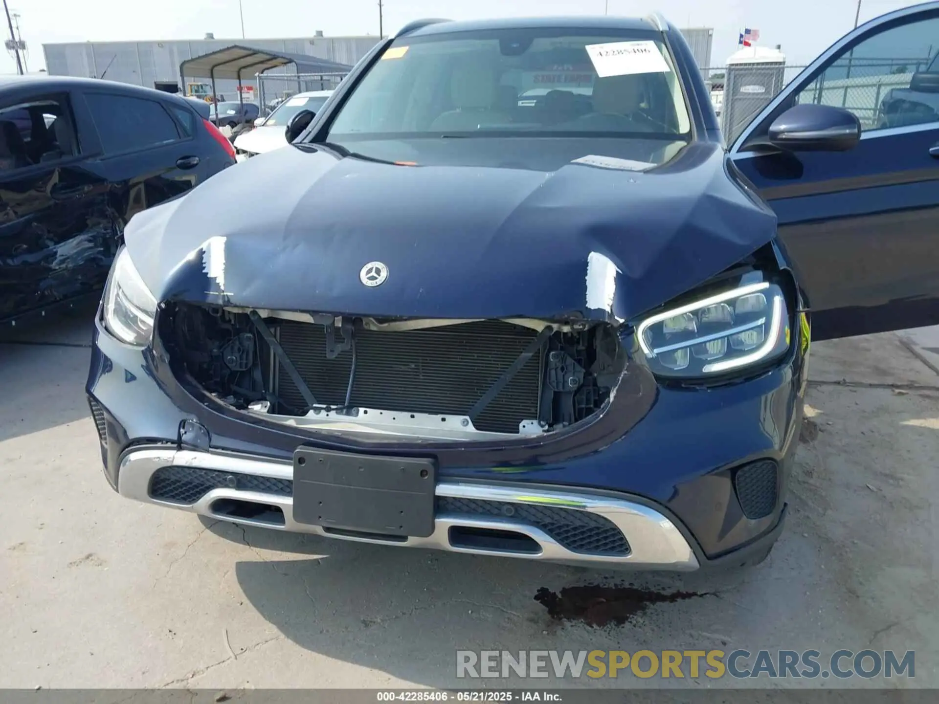 6 fotografías del automóvil dañado W1N0G8DB9MF880469 MERCEDES-BENZ GLC 300 2021