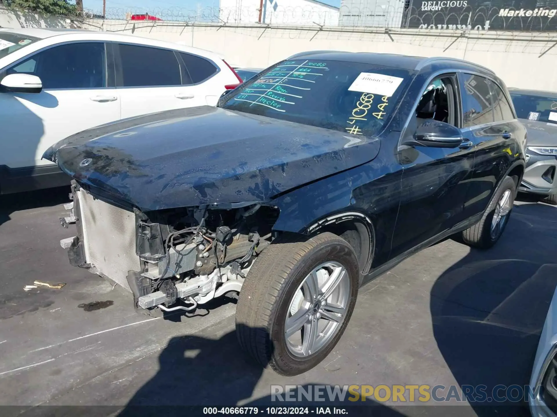 2 fotografías del automóvil dañado W1N0G8DBXMV321258 MERCEDES-BENZ GLC 300 2021