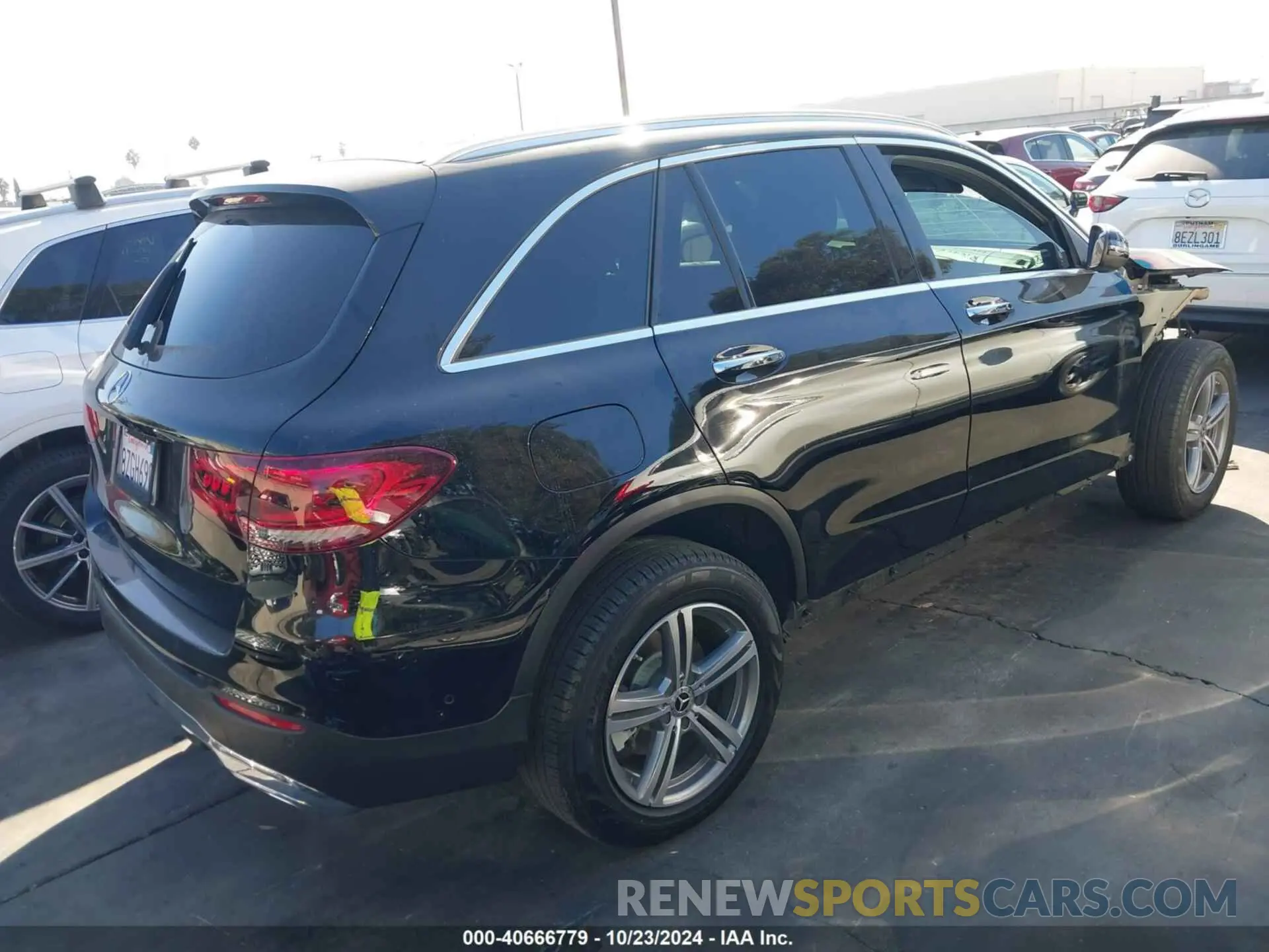 4 fotografías del automóvil dañado W1N0G8DBXMV321258 MERCEDES-BENZ GLC 300 2021