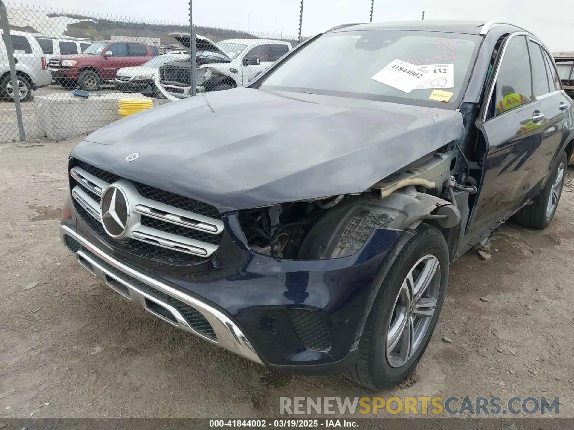 6 fotografías del automóvil dañado W1N0G8EB0MF904446 MERCEDES-BENZ GLC 300 2021
