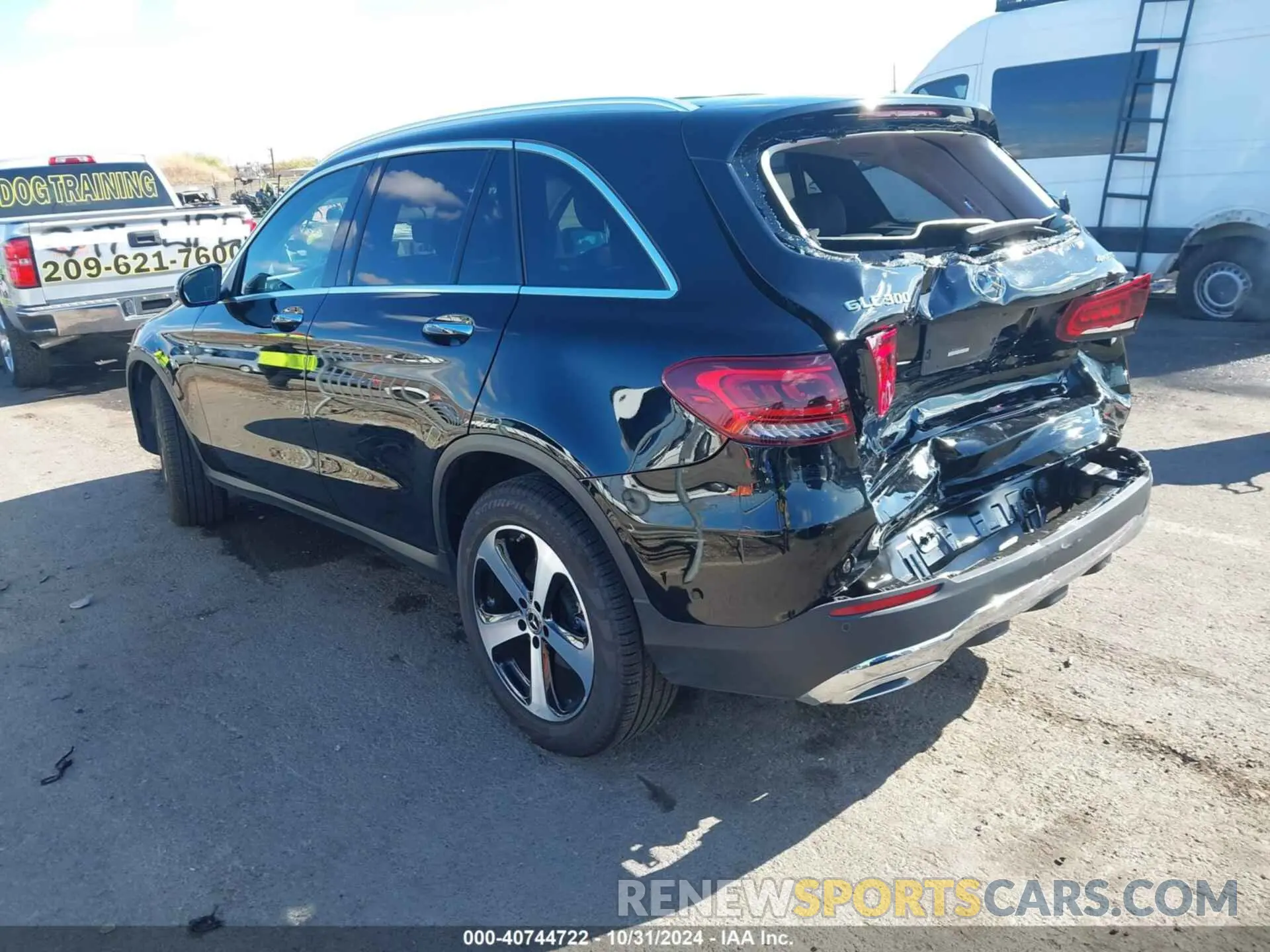 3 fotografías del automóvil dañado W1N0G8EB2MF881090 MERCEDES-BENZ GLC 300 2021