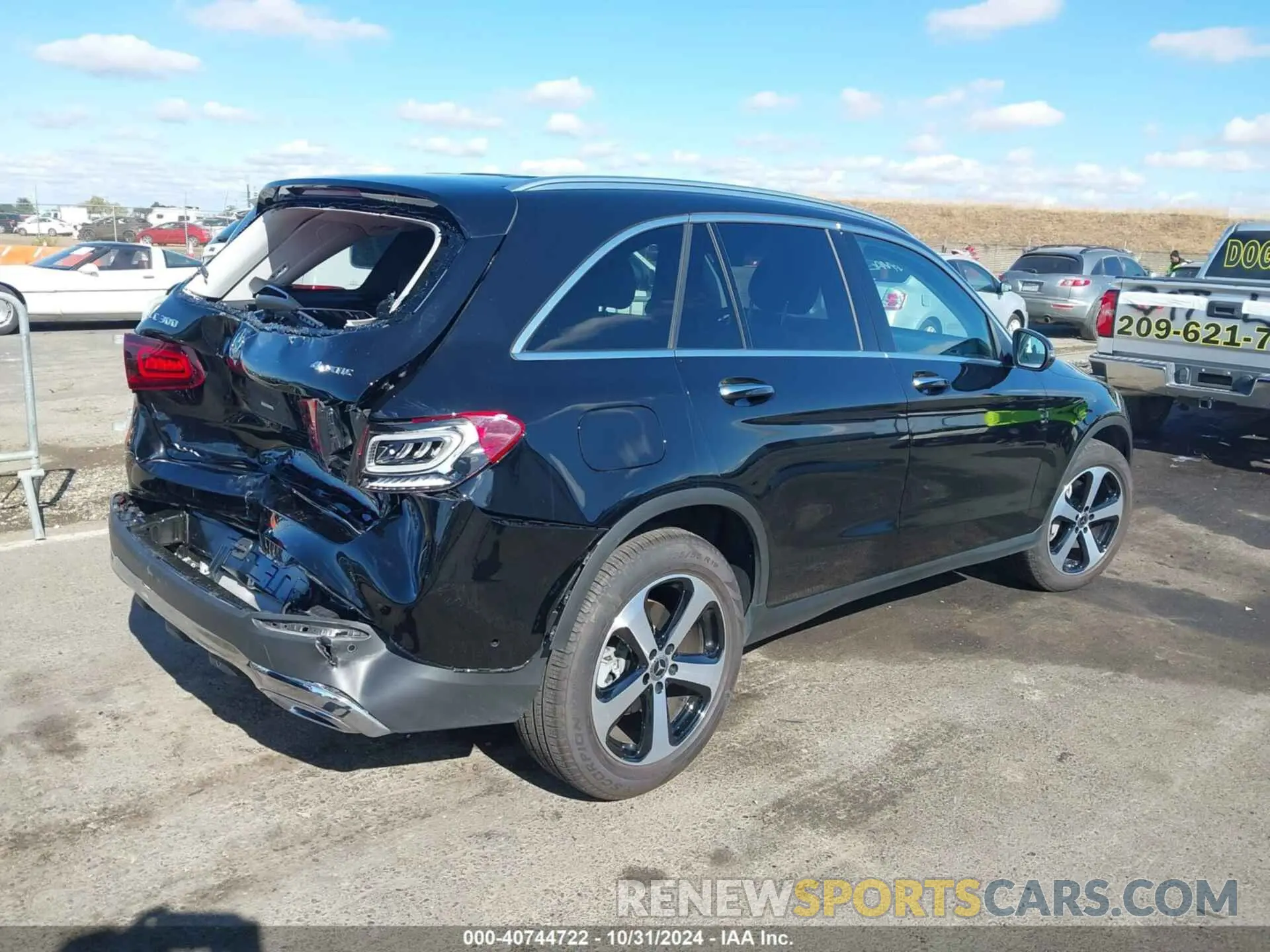 4 fotografías del automóvil dañado W1N0G8EB2MF881090 MERCEDES-BENZ GLC 300 2021