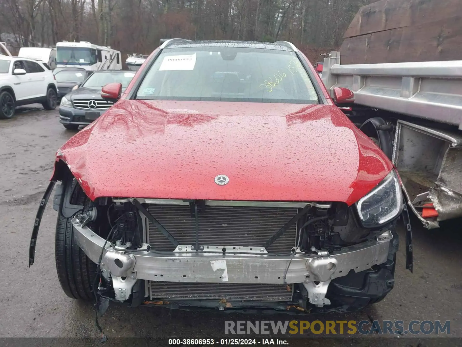 12 fotografías del automóvil dañado W1N0G8EB3MV320323 MERCEDES-BENZ GLC 300 2021