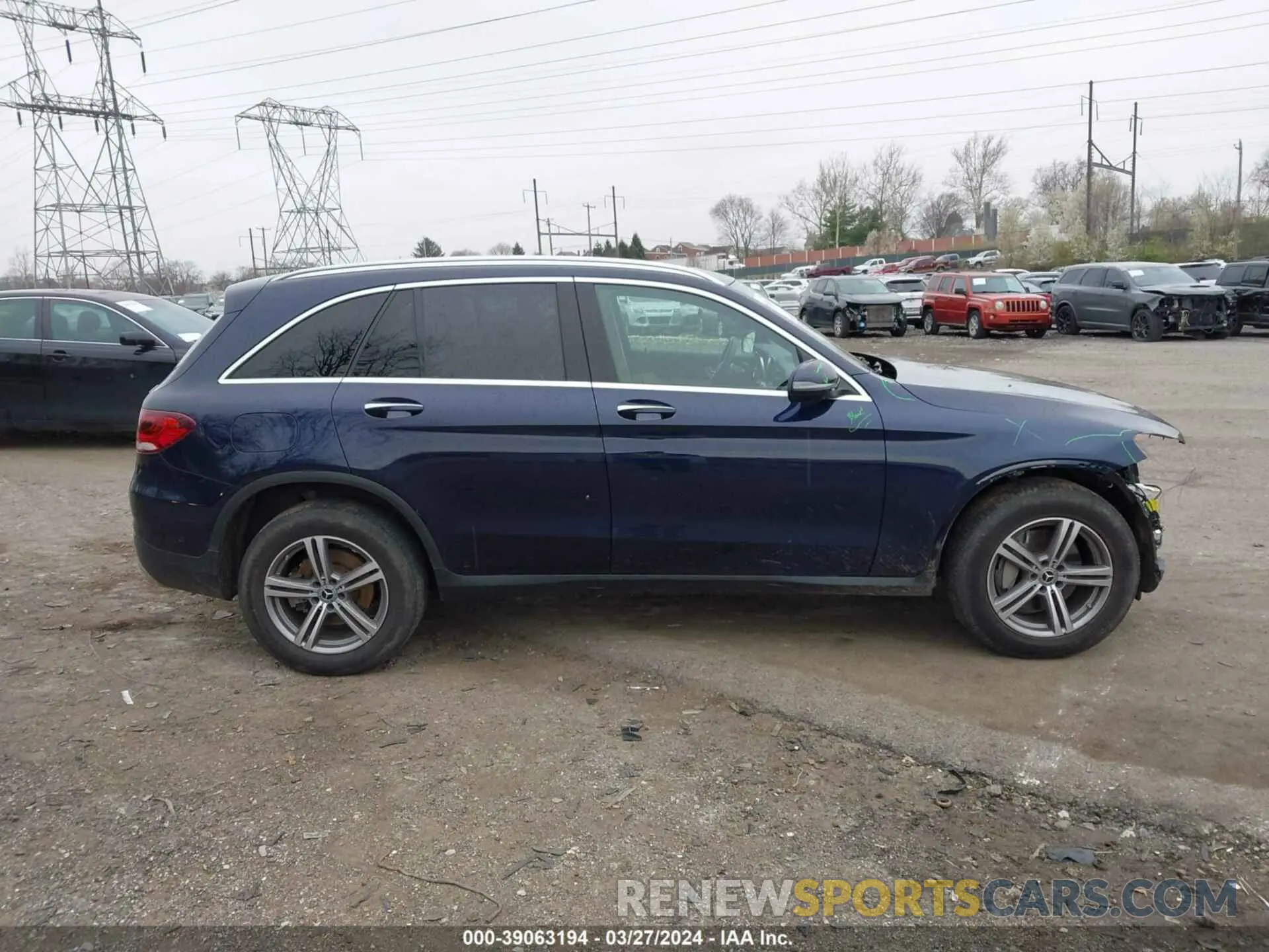 13 fotografías del automóvil dañado W1N0G8EB4MF897159 MERCEDES-BENZ GLC 300 2021