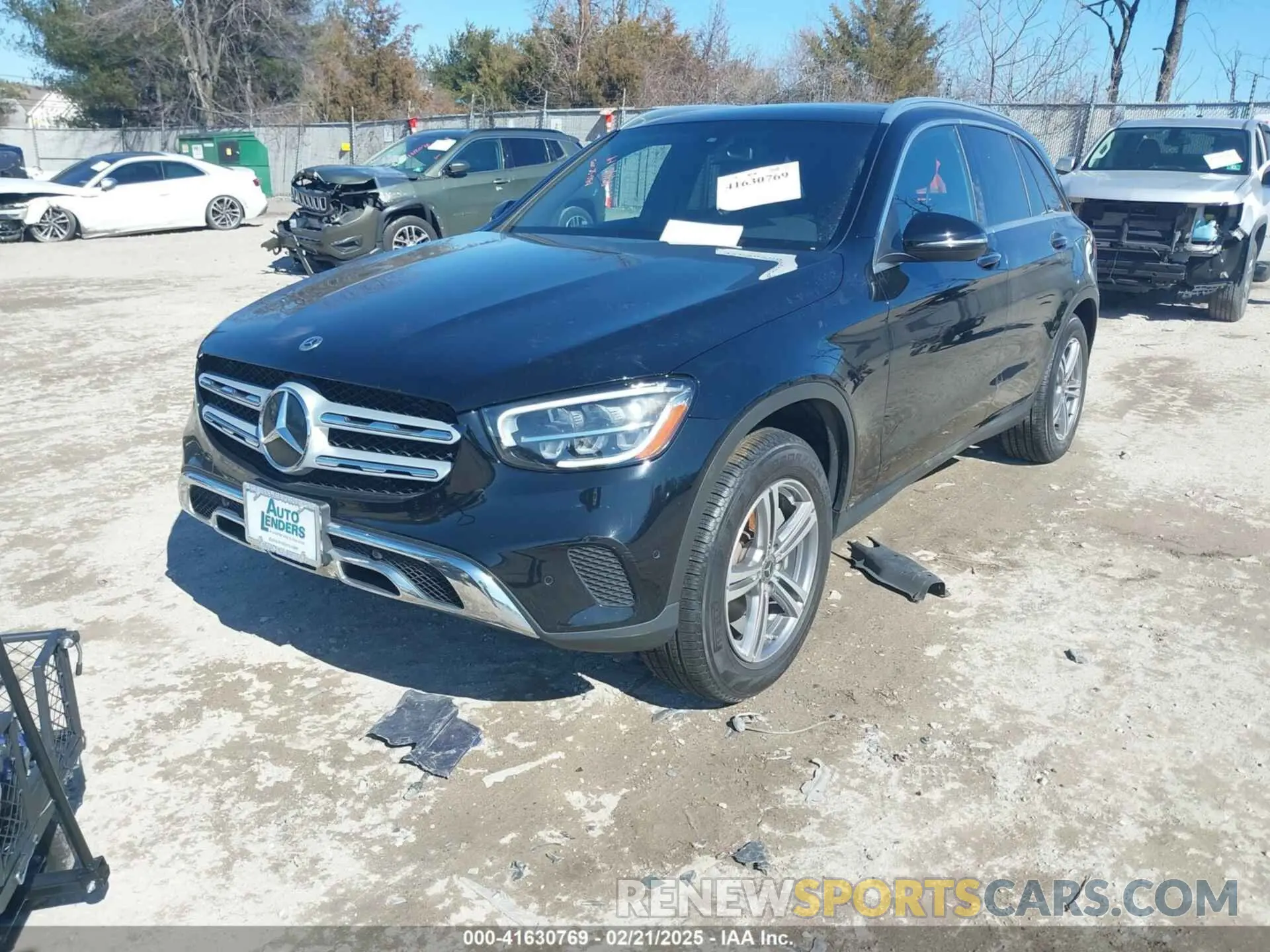 2 fotografías del automóvil dañado W1N0G8EB4MV296825 MERCEDES-BENZ GLC 300 2021