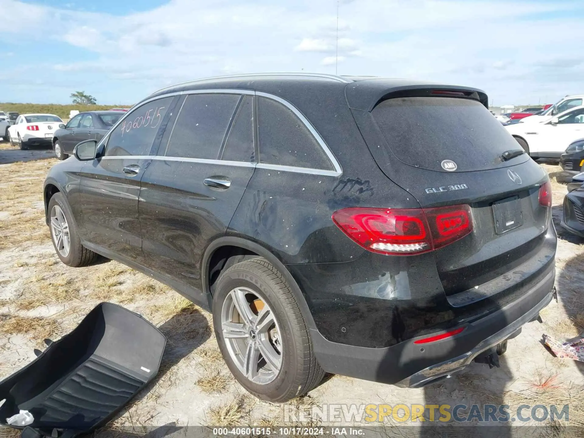 3 fotografías del automóvil dañado W1N0G8EB6MF976865 MERCEDES-BENZ GLC 300 2021