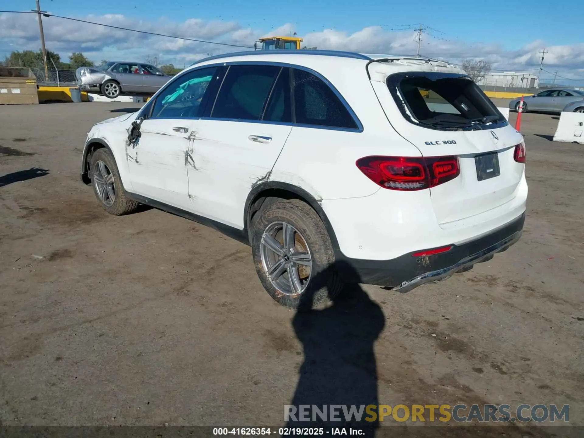 3 fotografías del automóvil dañado W1N0G8EB8MV308670 MERCEDES-BENZ GLC 300 2021