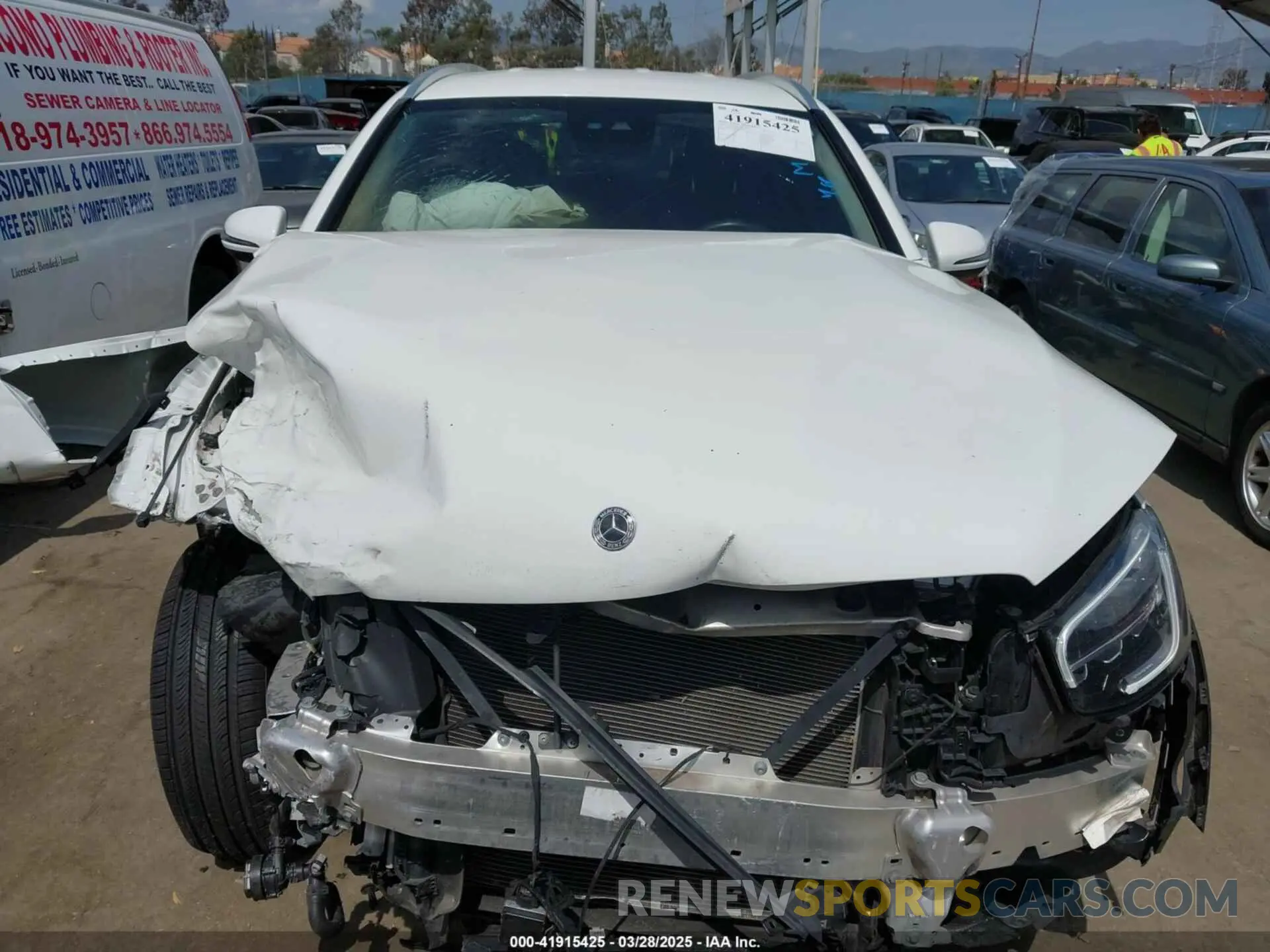 13 fotografías del automóvil dañado W1N0G8DB0NV344579 MERCEDES-BENZ GLC 300 2022