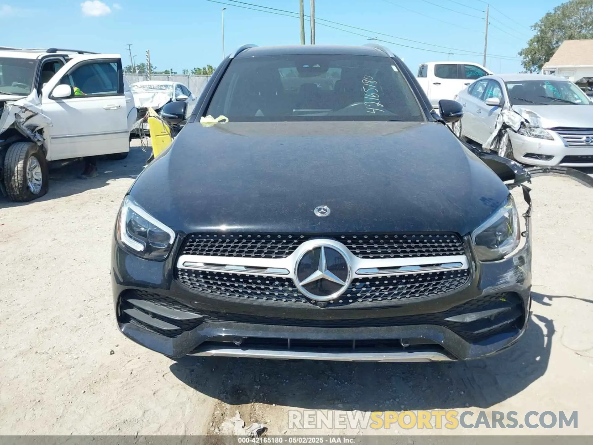 12 fotografías del automóvil dañado W1N0G8DB0NV346185 MERCEDES-BENZ GLC 300 2022