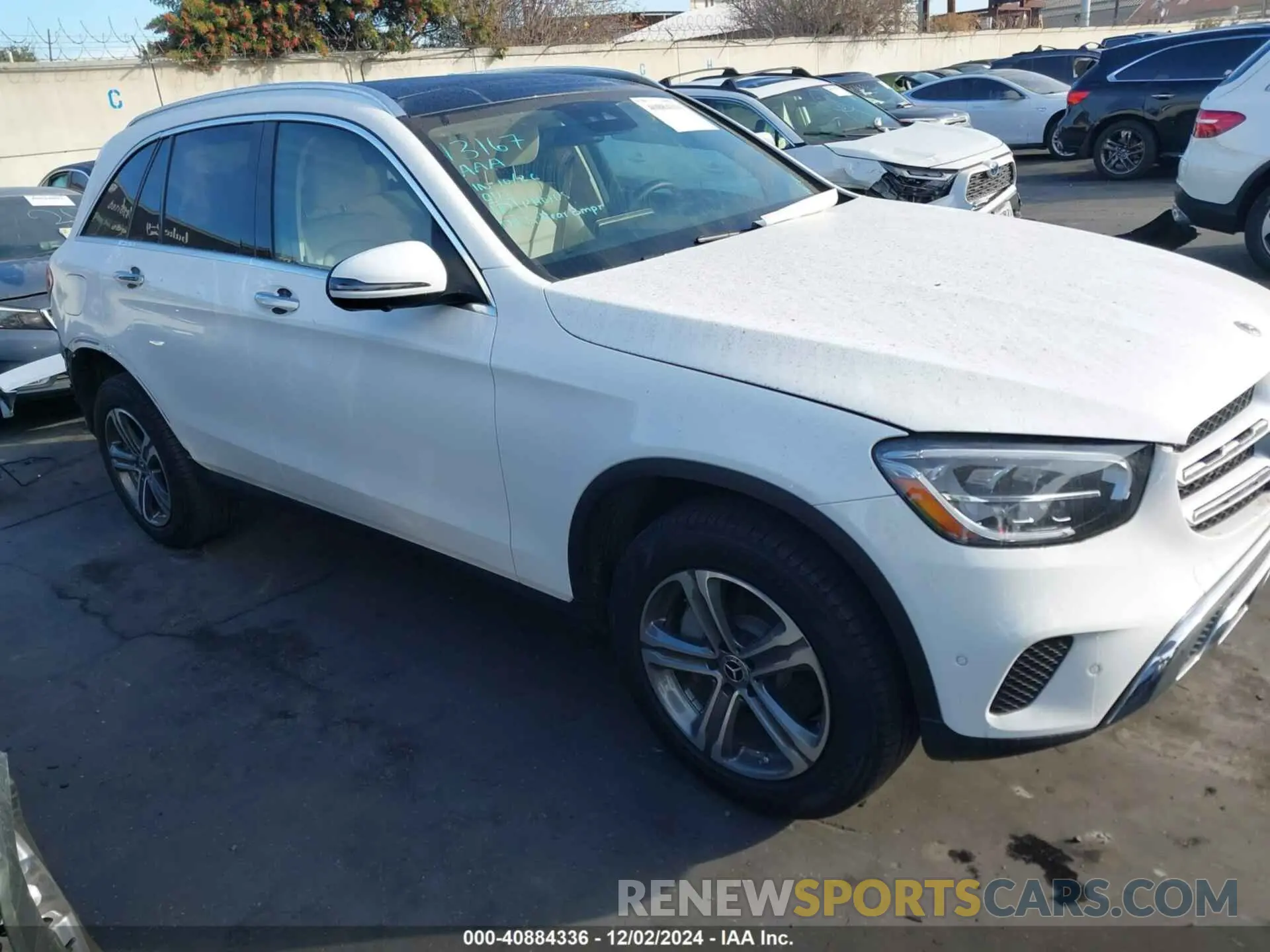 1 fotografías del automóvil dañado W1N0G8DB1NV374903 MERCEDES-BENZ GLC 300 2022