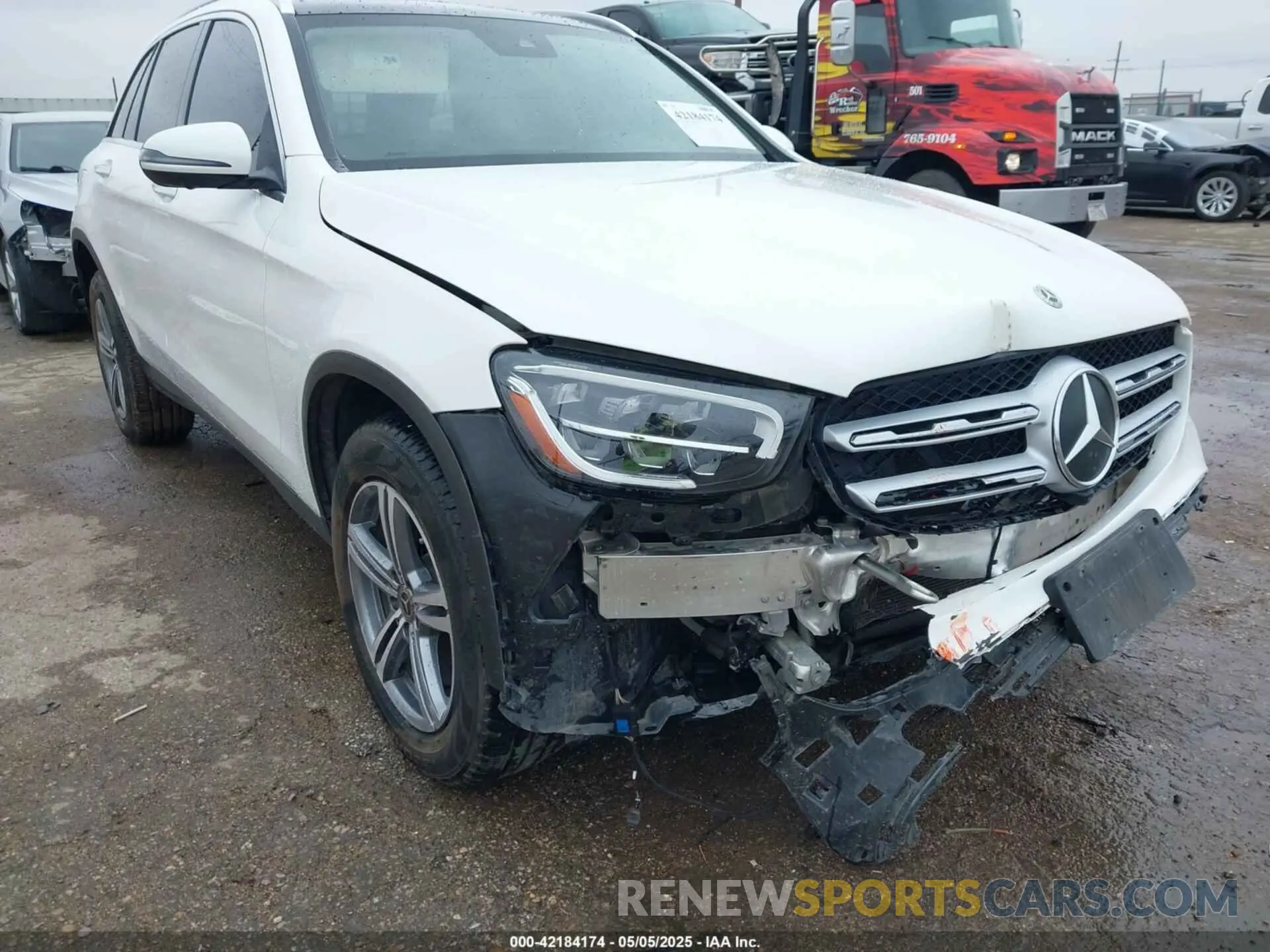6 fotografías del automóvil dañado W1N0G8DB4NV394935 MERCEDES-BENZ GLC 300 2022