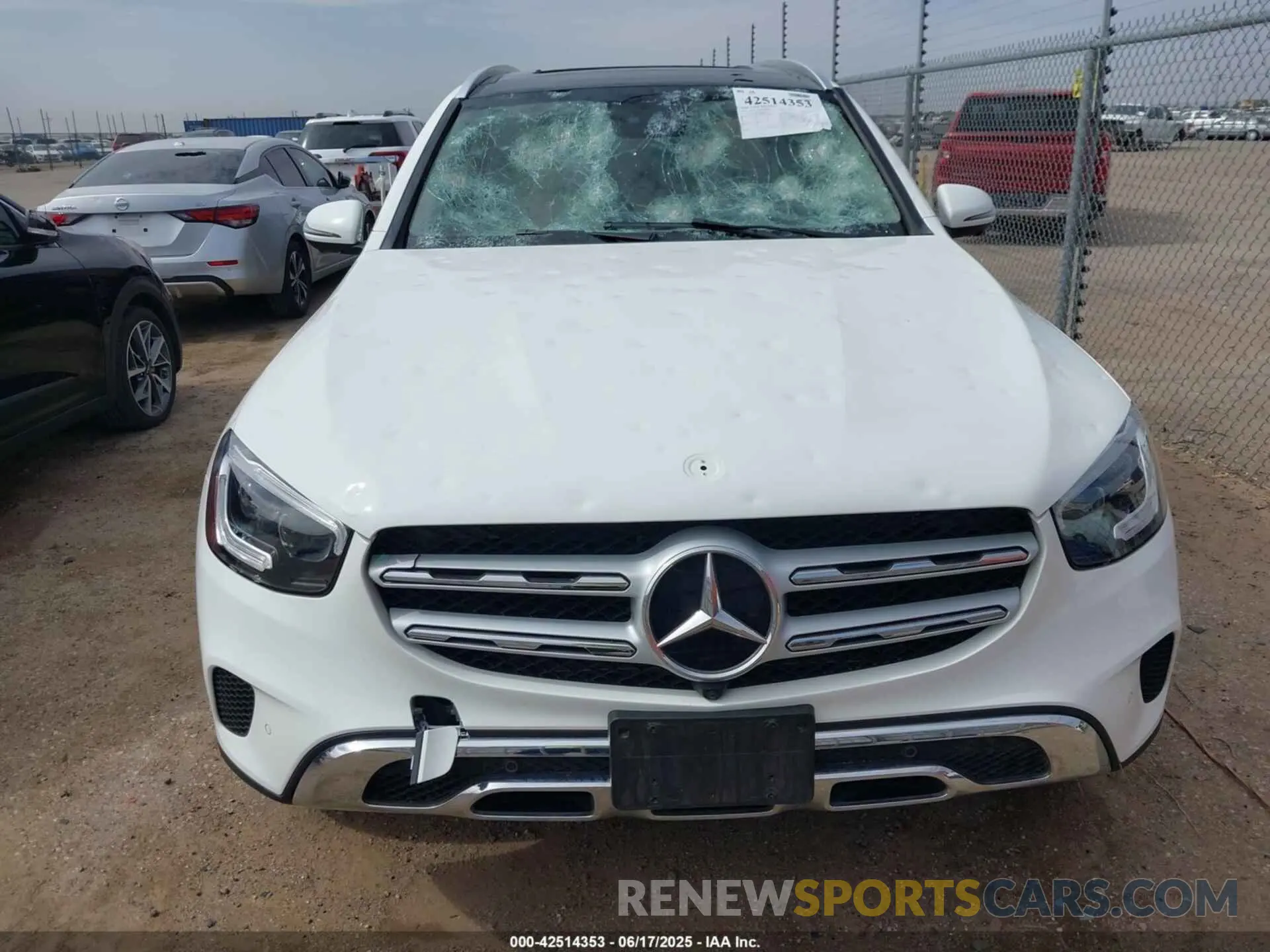 12 fotografías del automóvil dañado W1N0G8DB7NV344160 MERCEDES-BENZ GLC 300 2022