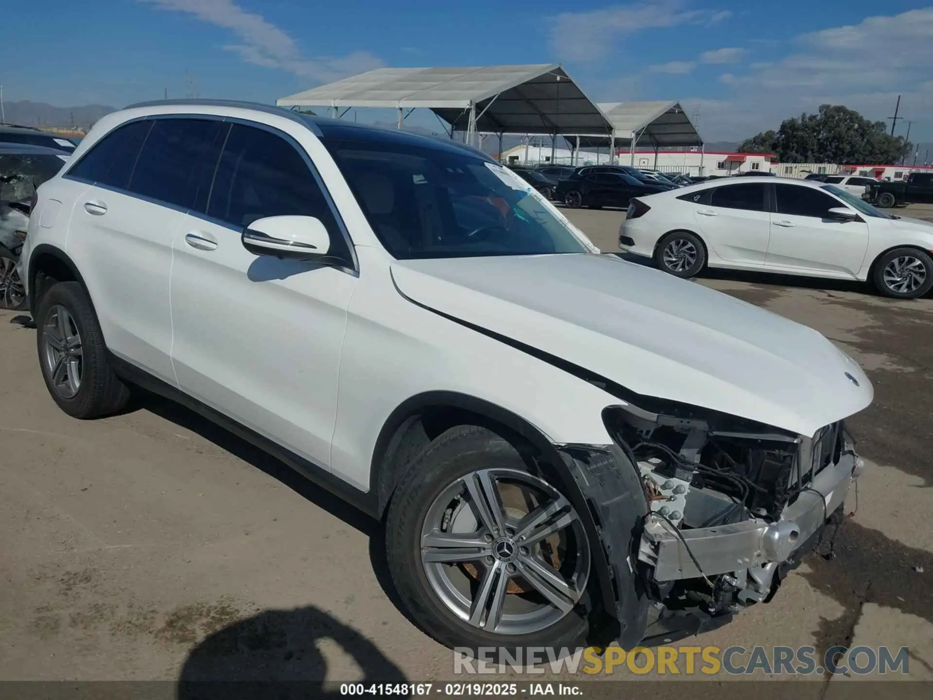 1 fotografías del automóvil dañado W1N0G8DB7NV367745 MERCEDES-BENZ GLC 300 2022