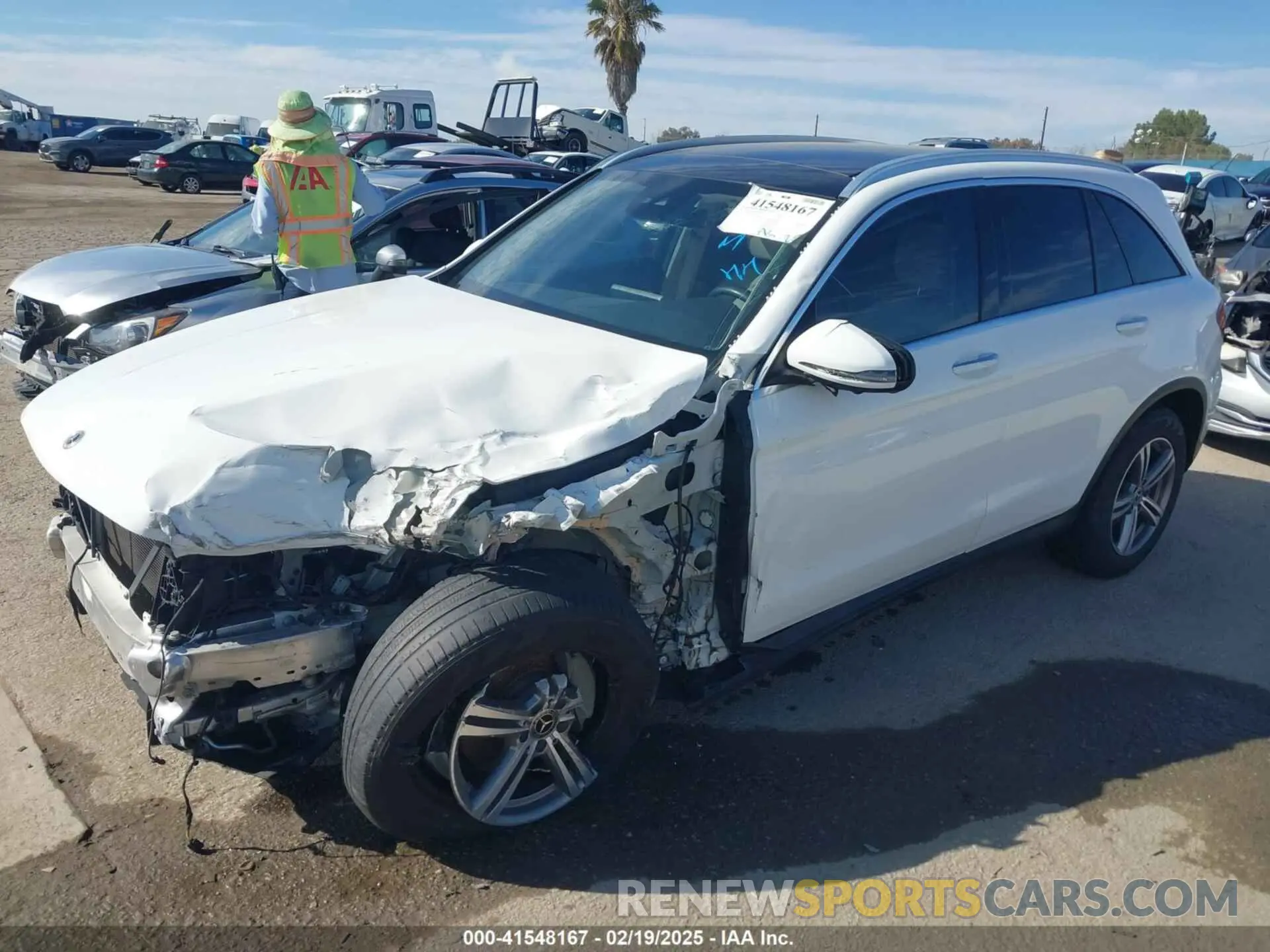 2 fotografías del automóvil dañado W1N0G8DB7NV367745 MERCEDES-BENZ GLC 300 2022