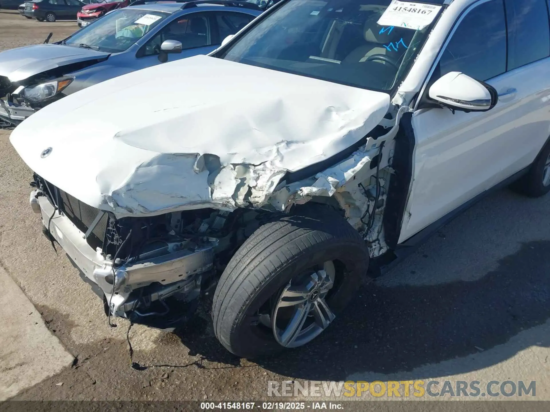 6 fotografías del automóvil dañado W1N0G8DB7NV367745 MERCEDES-BENZ GLC 300 2022