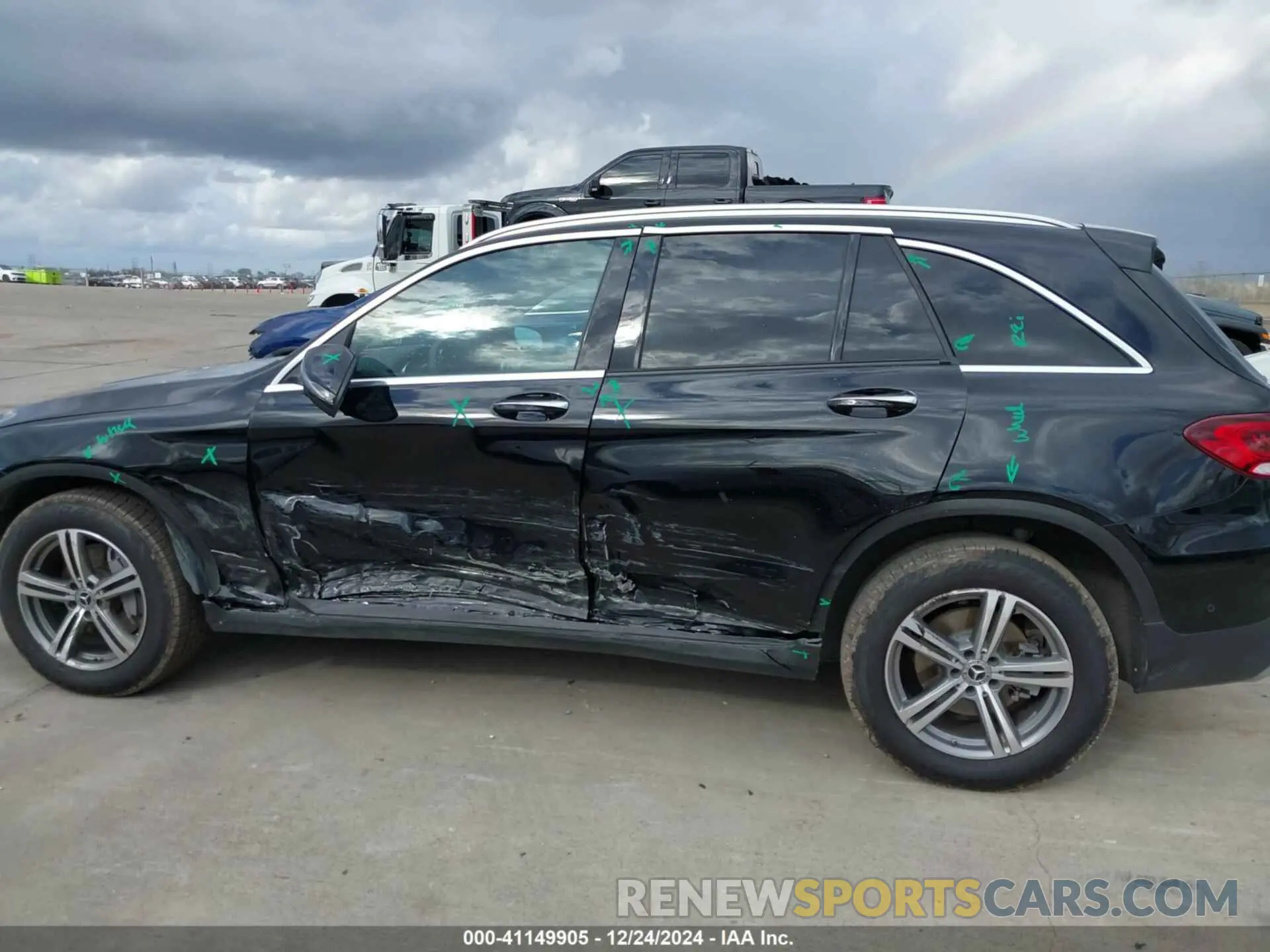 14 fotografías del automóvil dañado W1N0G8DB9NV328641 MERCEDES-BENZ GLC 300 2022