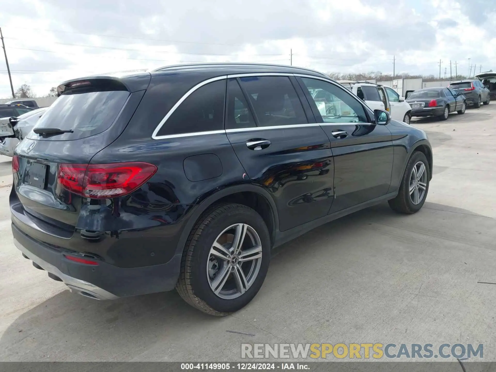 4 fotografías del automóvil dañado W1N0G8DB9NV328641 MERCEDES-BENZ GLC 300 2022