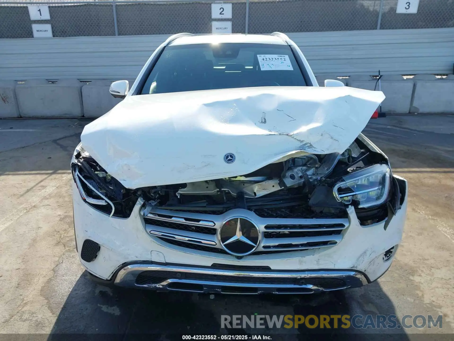 6 fotografías del automóvil dañado W1N0G8DB9NV398267 MERCEDES-BENZ GLC 300 2022