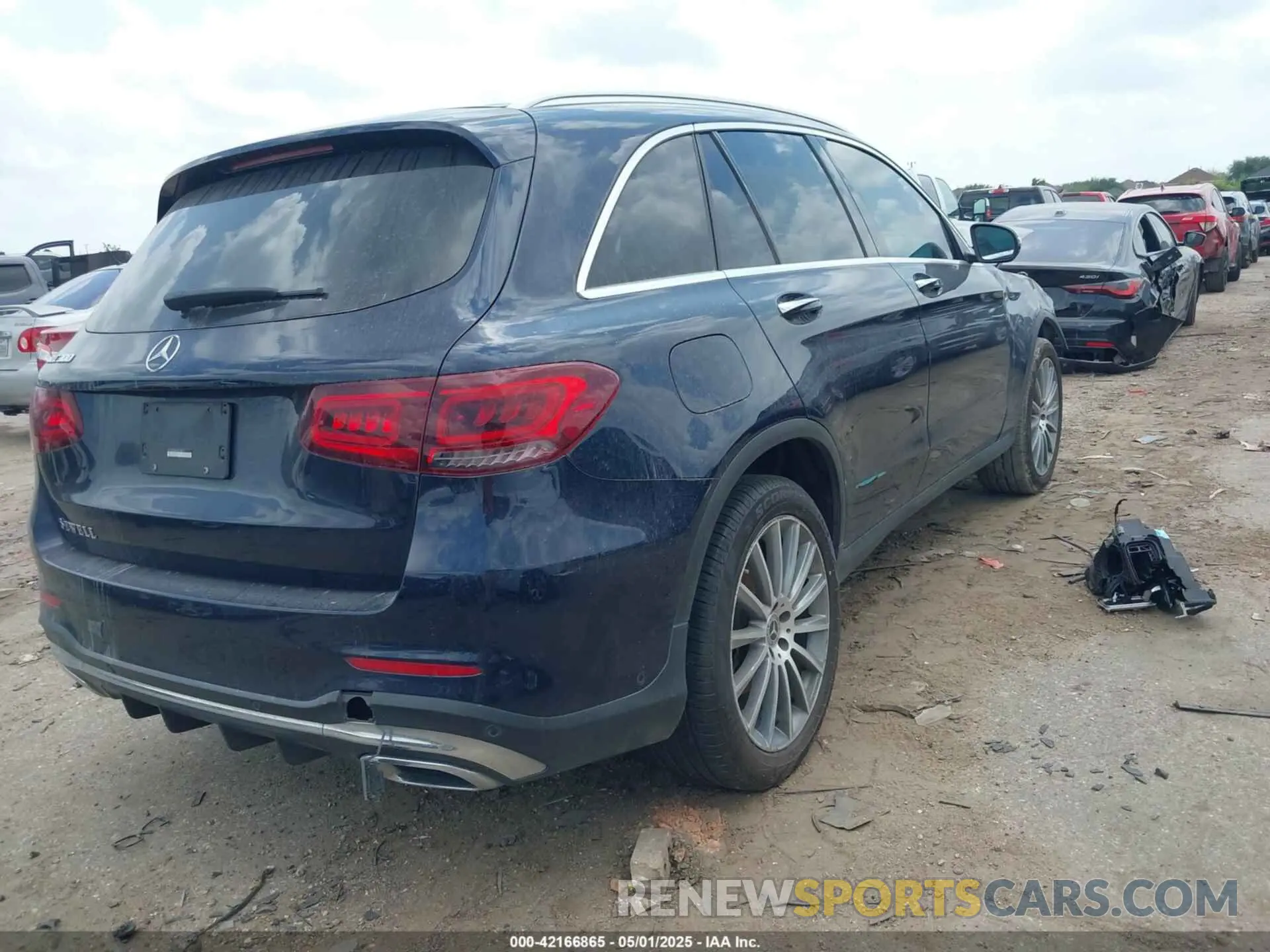 4 fotografías del automóvil dañado W1N0G8DBXNG074877 MERCEDES-BENZ GLC 300 2022