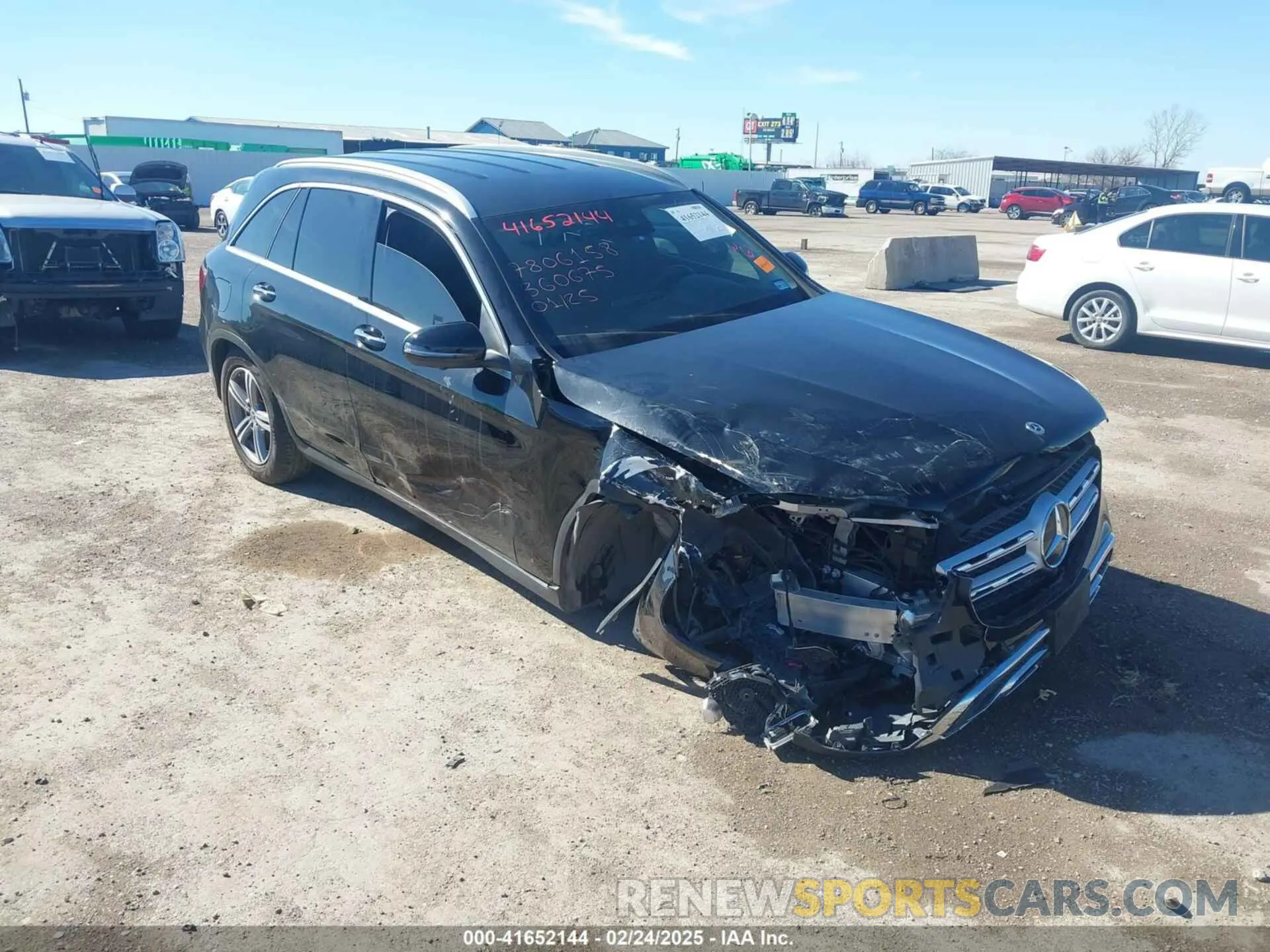 6 fotografías del automóvil dañado W1N0G8DBXNV360675 MERCEDES-BENZ GLC 300 2022