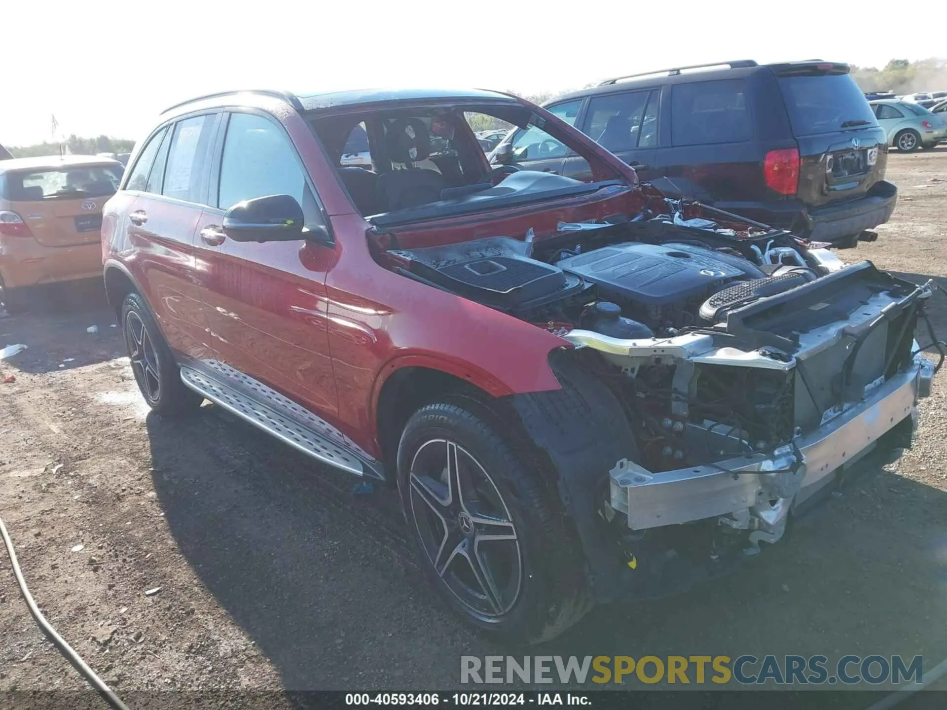 1 fotografías del automóvil dañado W1N0G8EB1NV368792 MERCEDES-BENZ GLC 300 2022