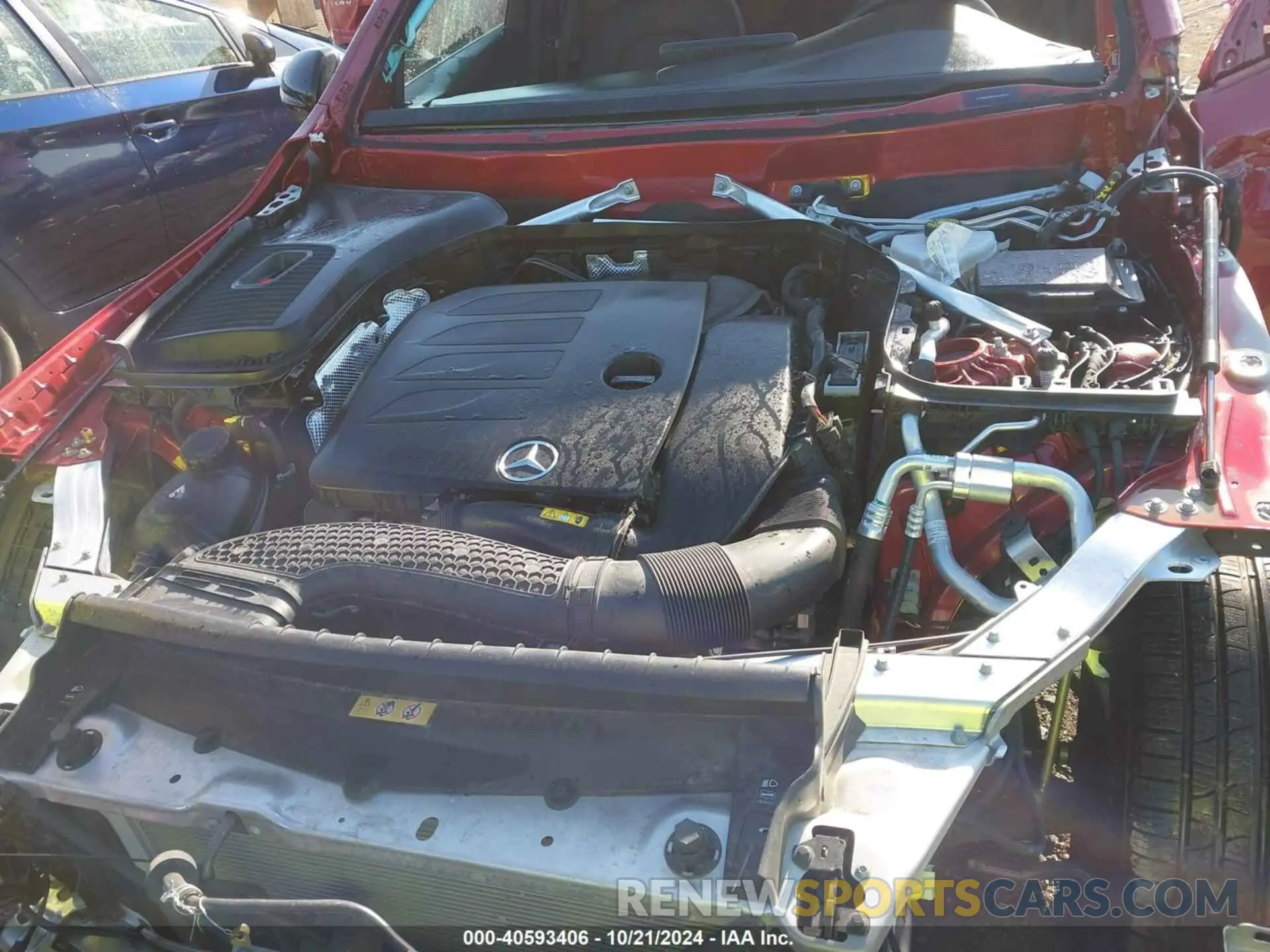 10 fotografías del automóvil dañado W1N0G8EB1NV368792 MERCEDES-BENZ GLC 300 2022