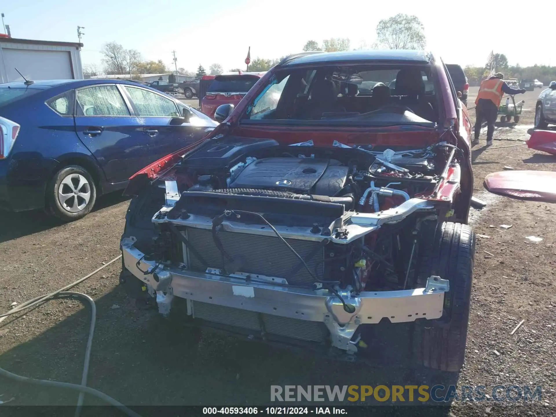 13 fotografías del automóvil dañado W1N0G8EB1NV368792 MERCEDES-BENZ GLC 300 2022