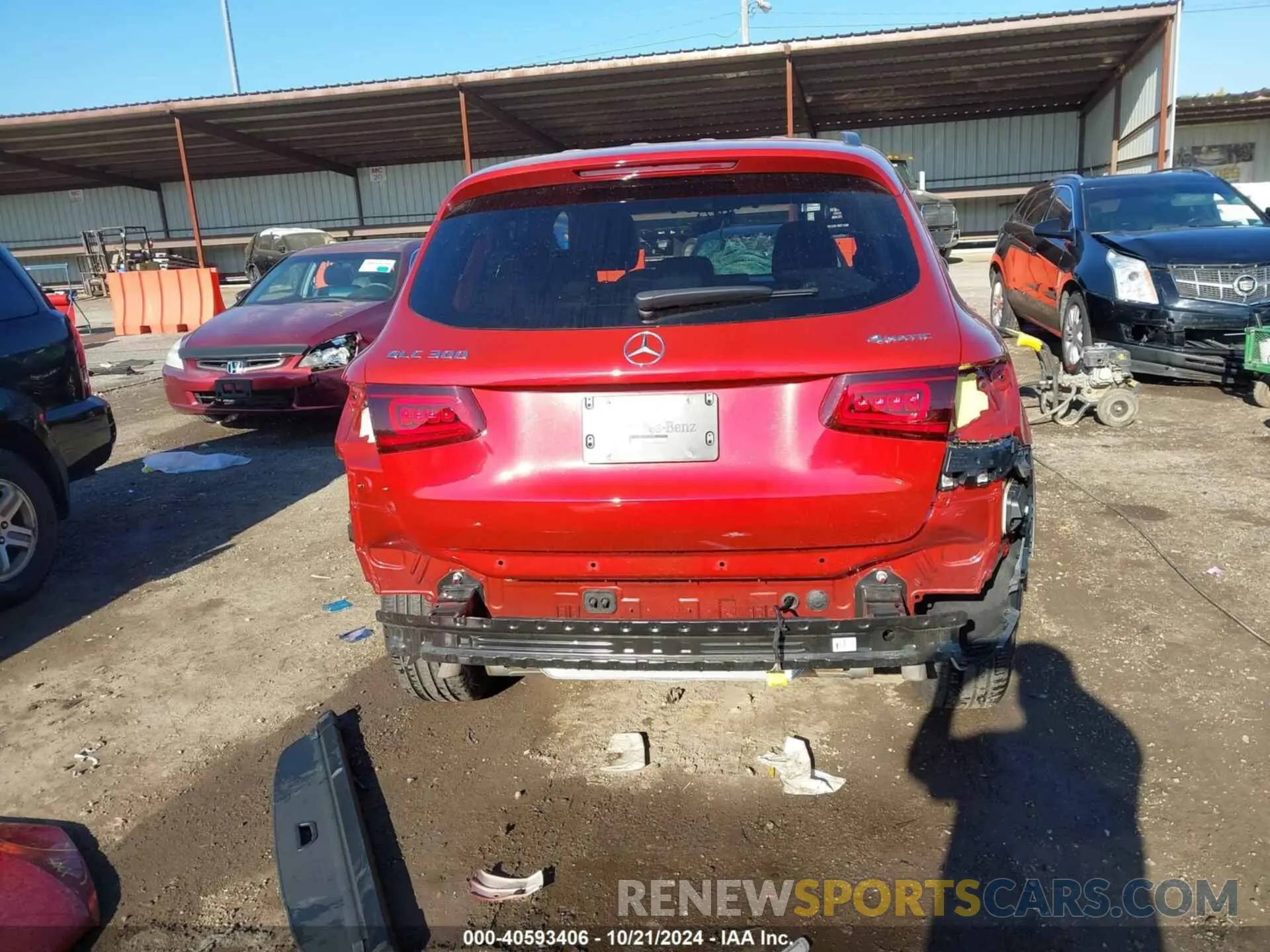 17 fotografías del automóvil dañado W1N0G8EB1NV368792 MERCEDES-BENZ GLC 300 2022